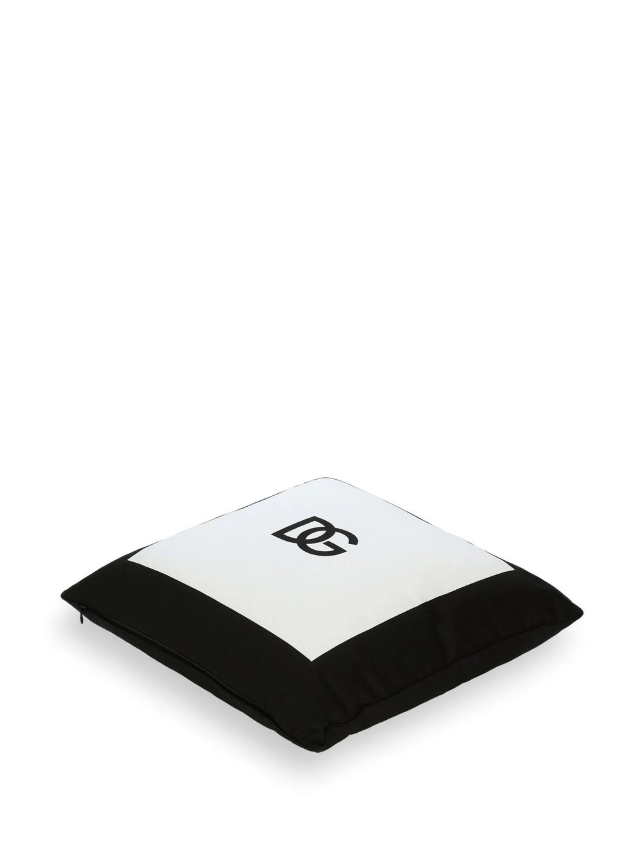 logo-print cotton cushion