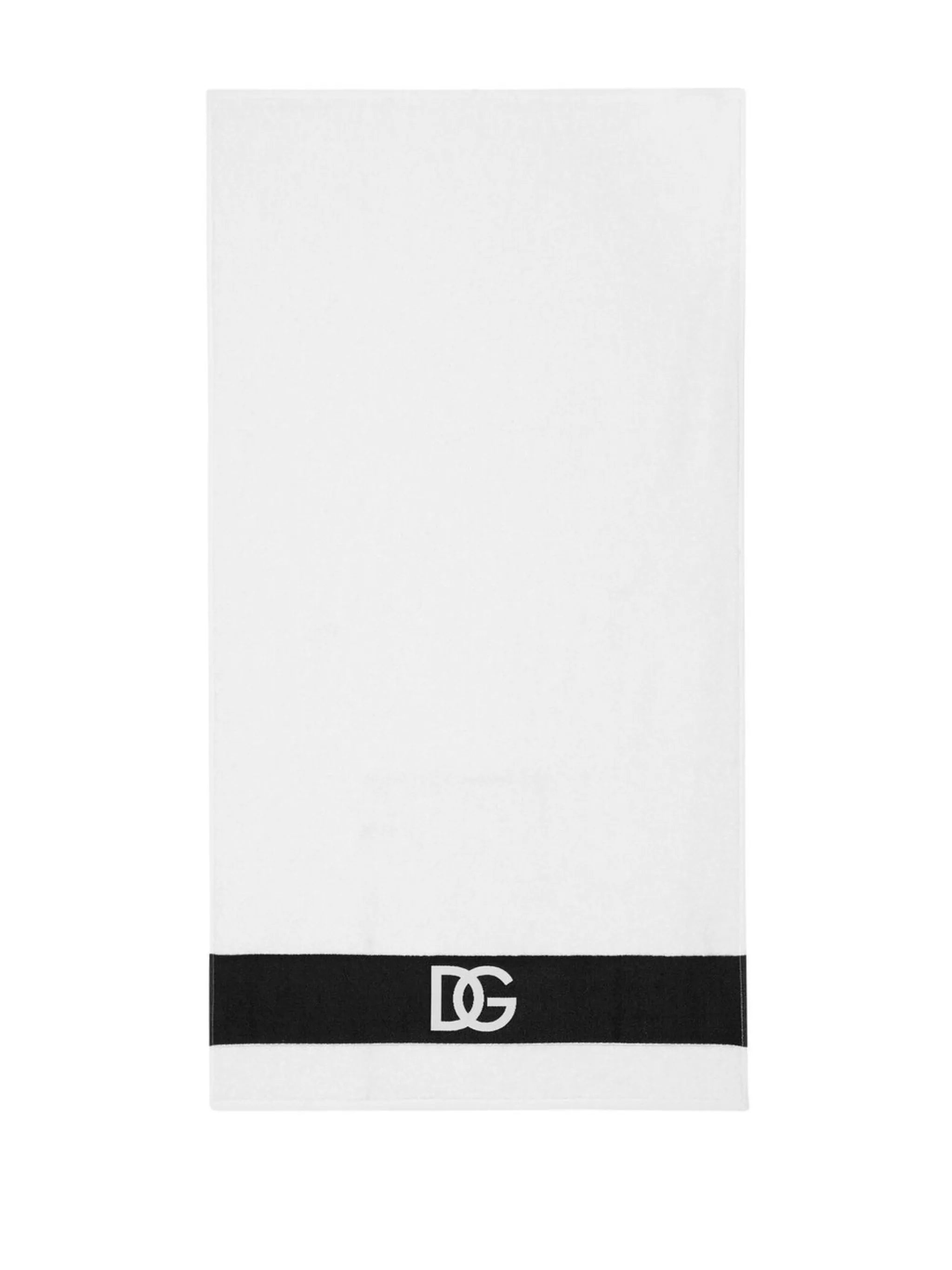 logo-print bath towel