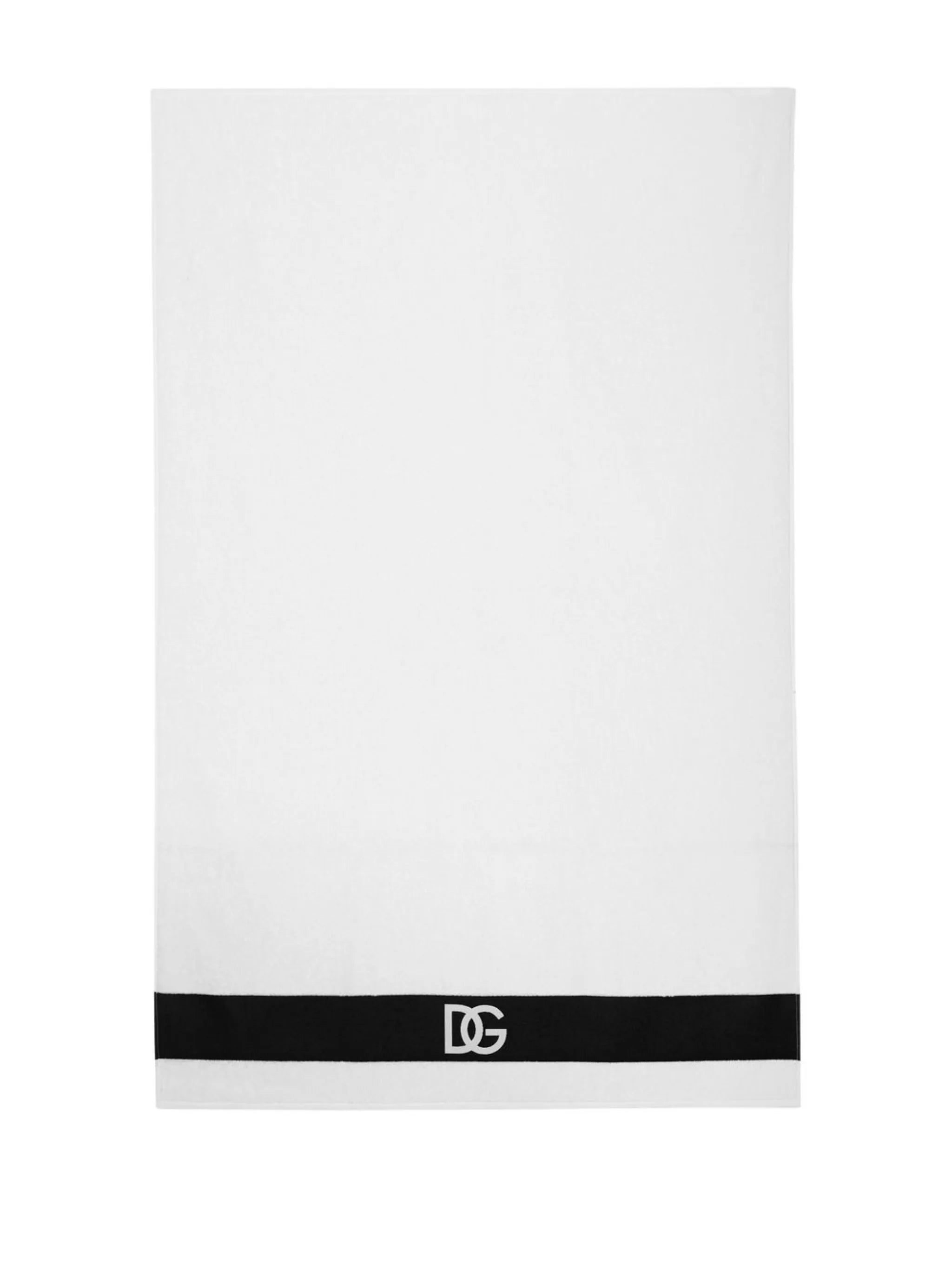 logo-print bath towel