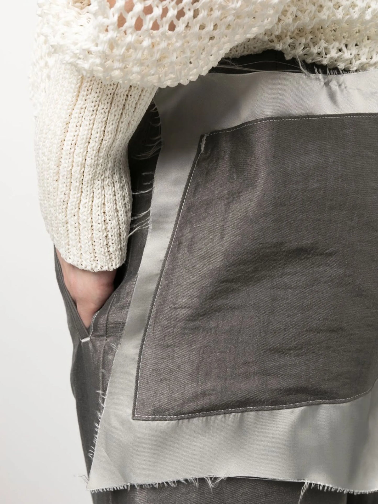 slim cut-out trousers