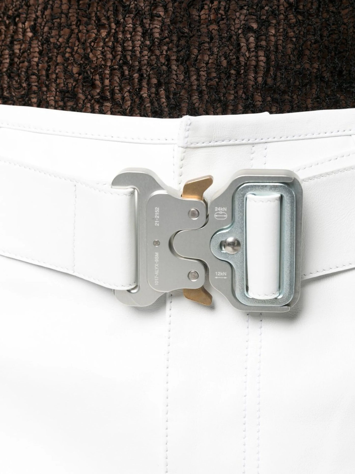 leather belted Citi trousers
