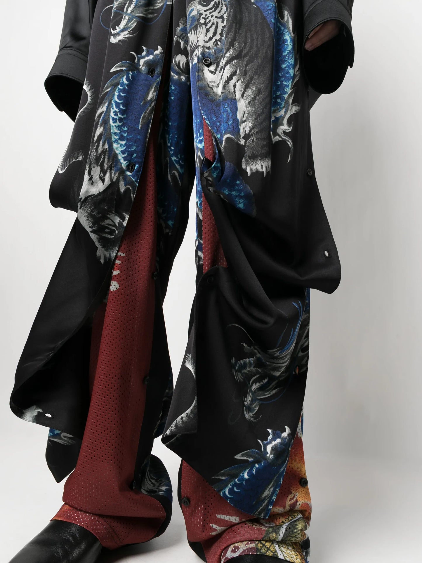 graphic-print track pants