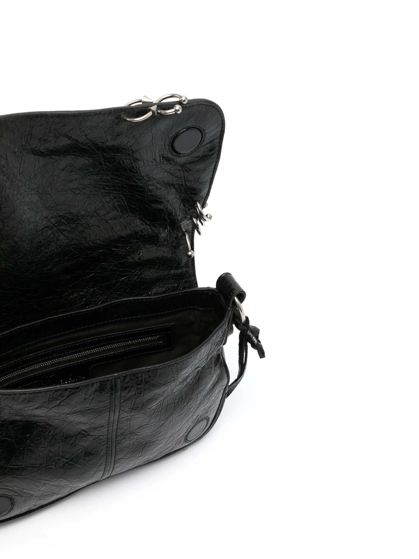stud-embellished shoulder bag