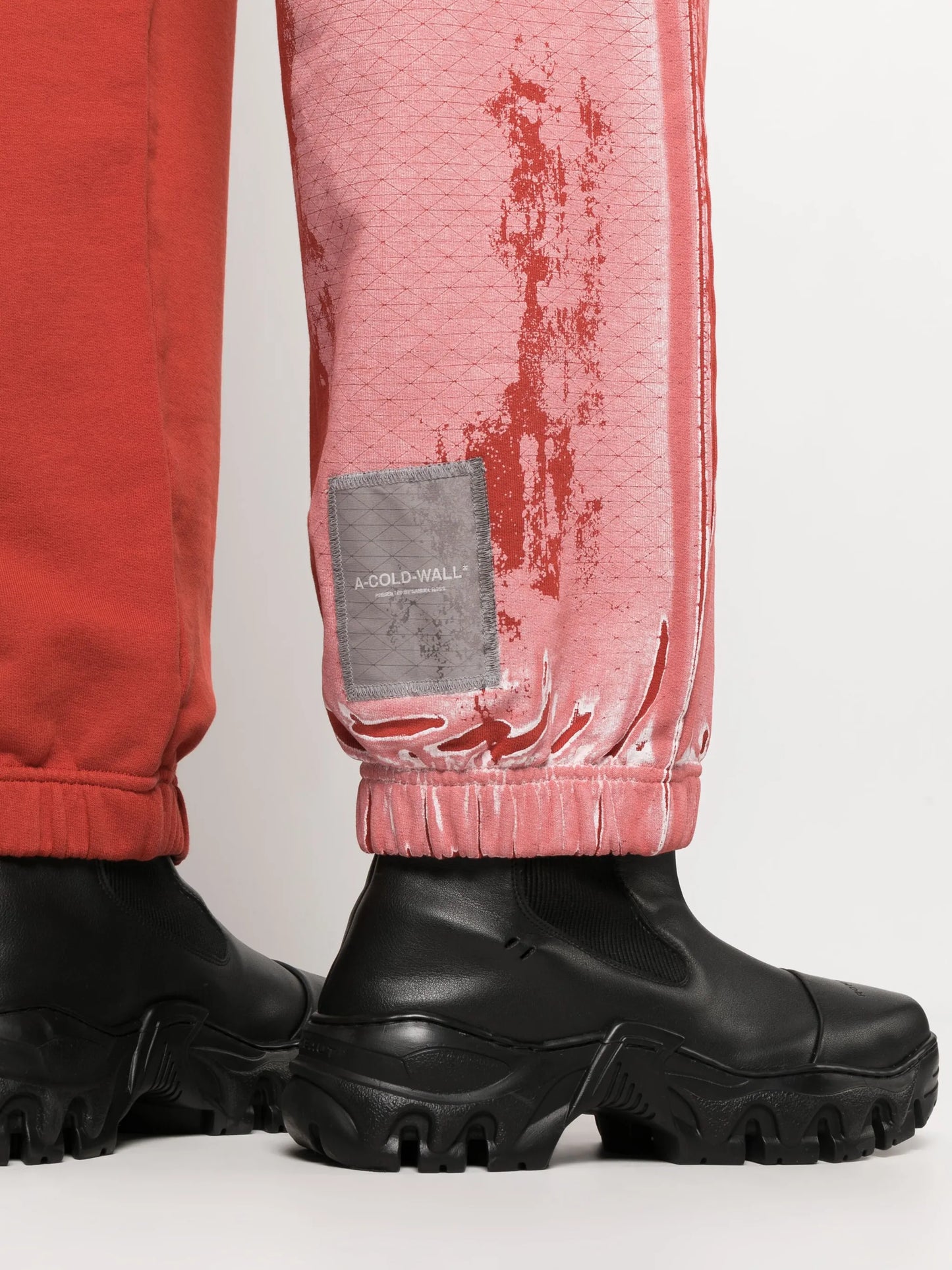 tie-dye pattern track pants