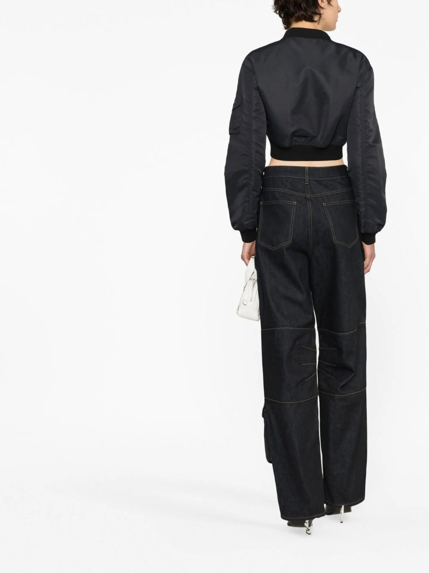 cropped bomber jacket