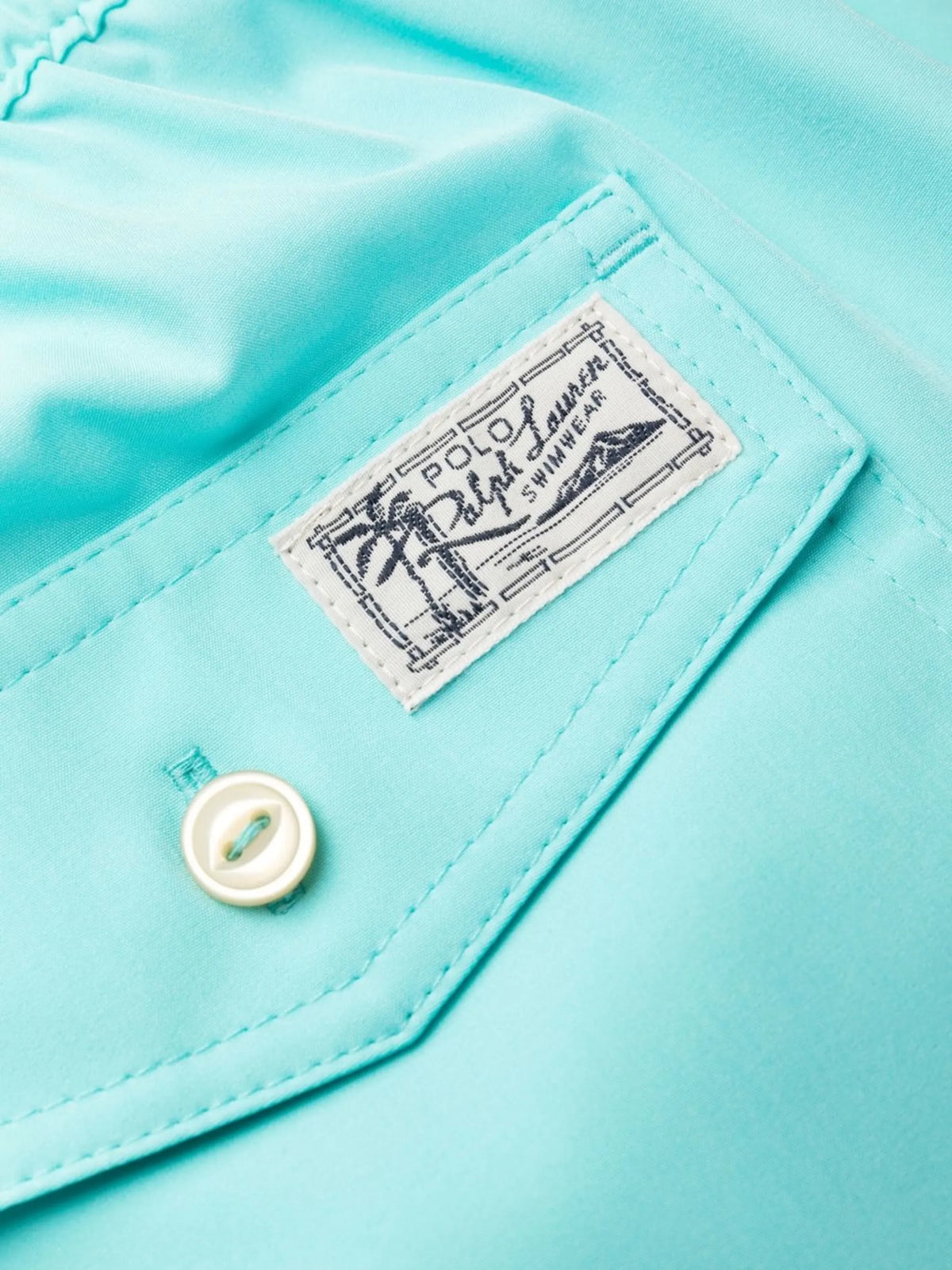 logo-embroidered drawstring swim shorts