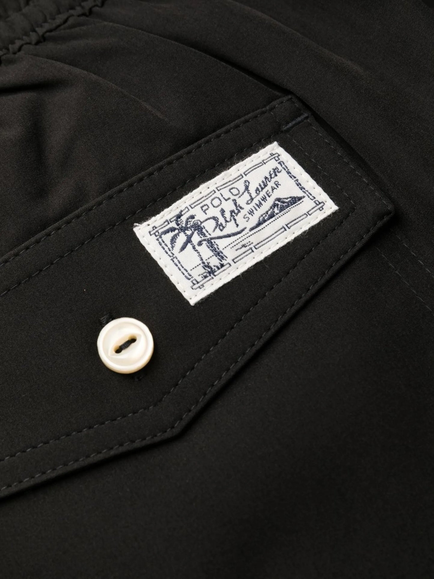 drawstring-waist swim shorts