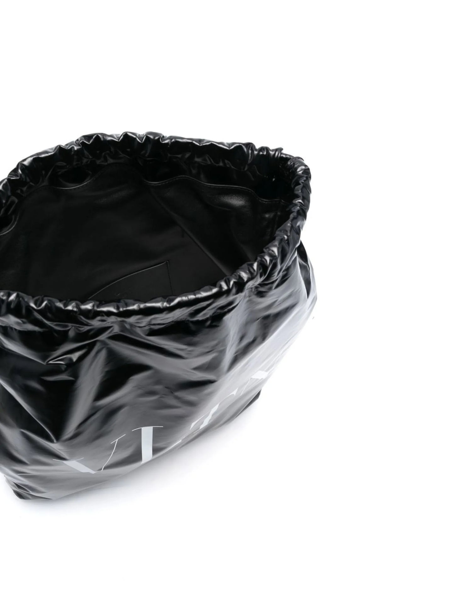 VLTN patent leather backpack