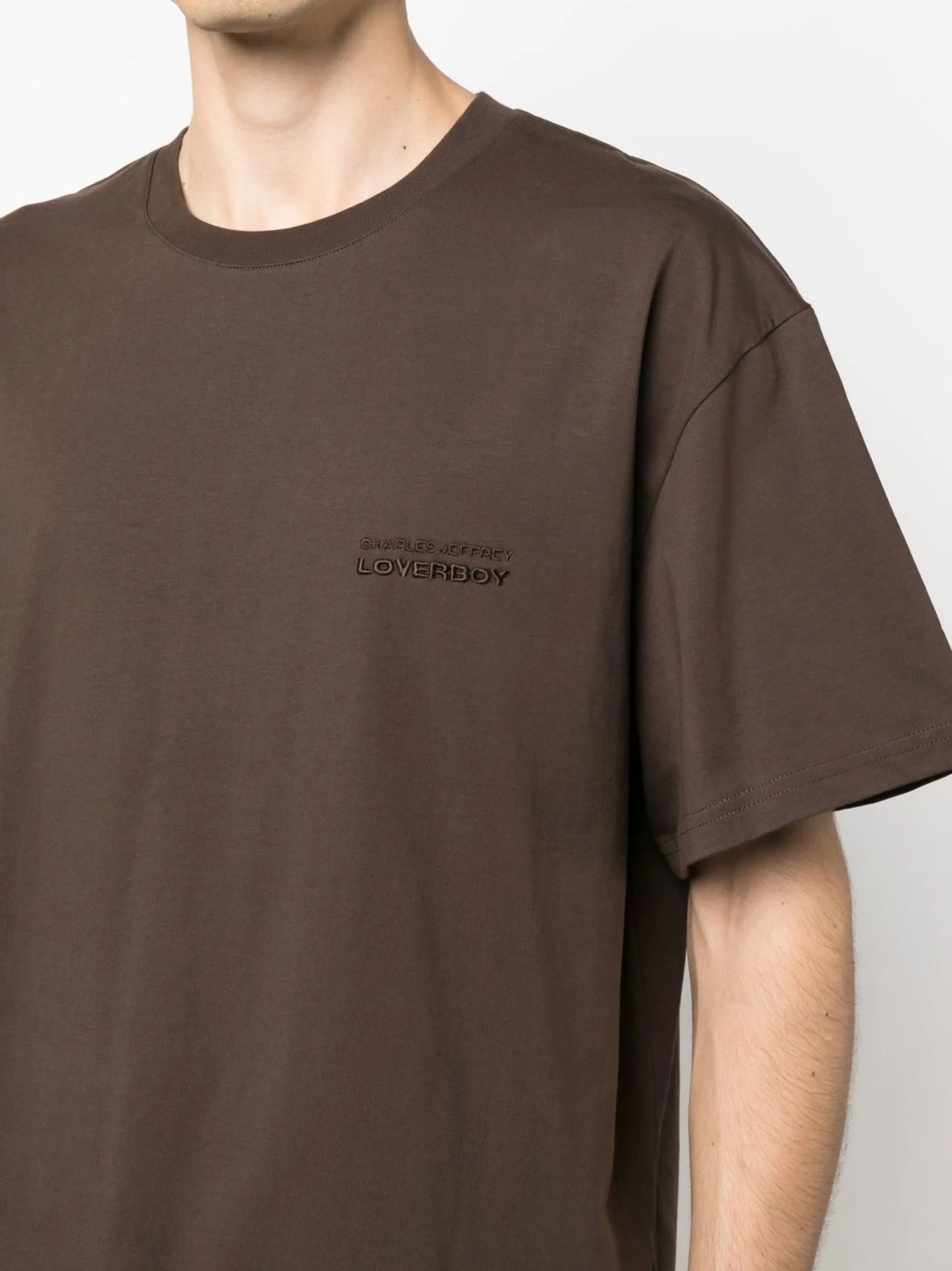 logo-embroidered organic cotton T-shirt