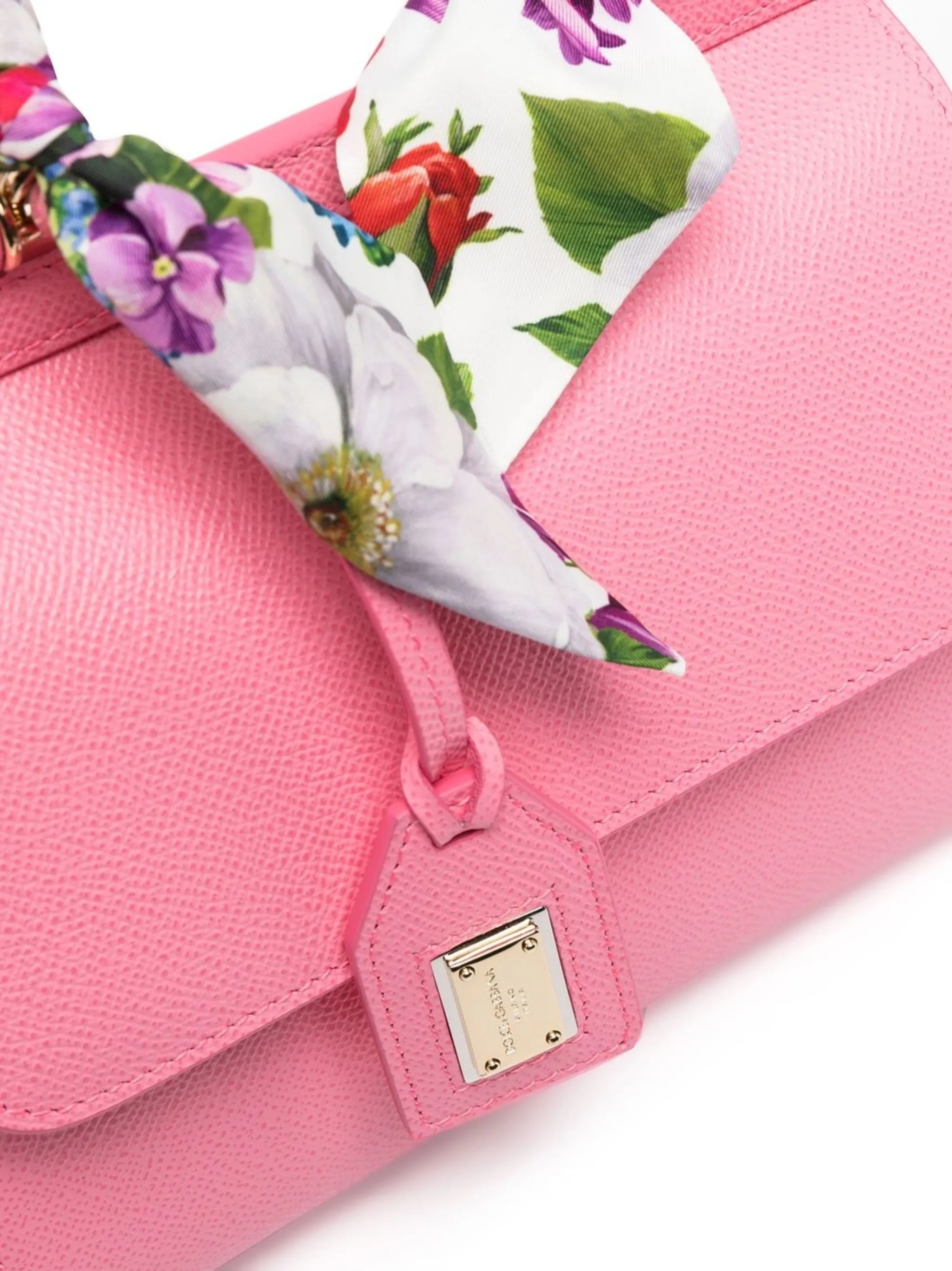 Sicily scarf-detail top-handle bag