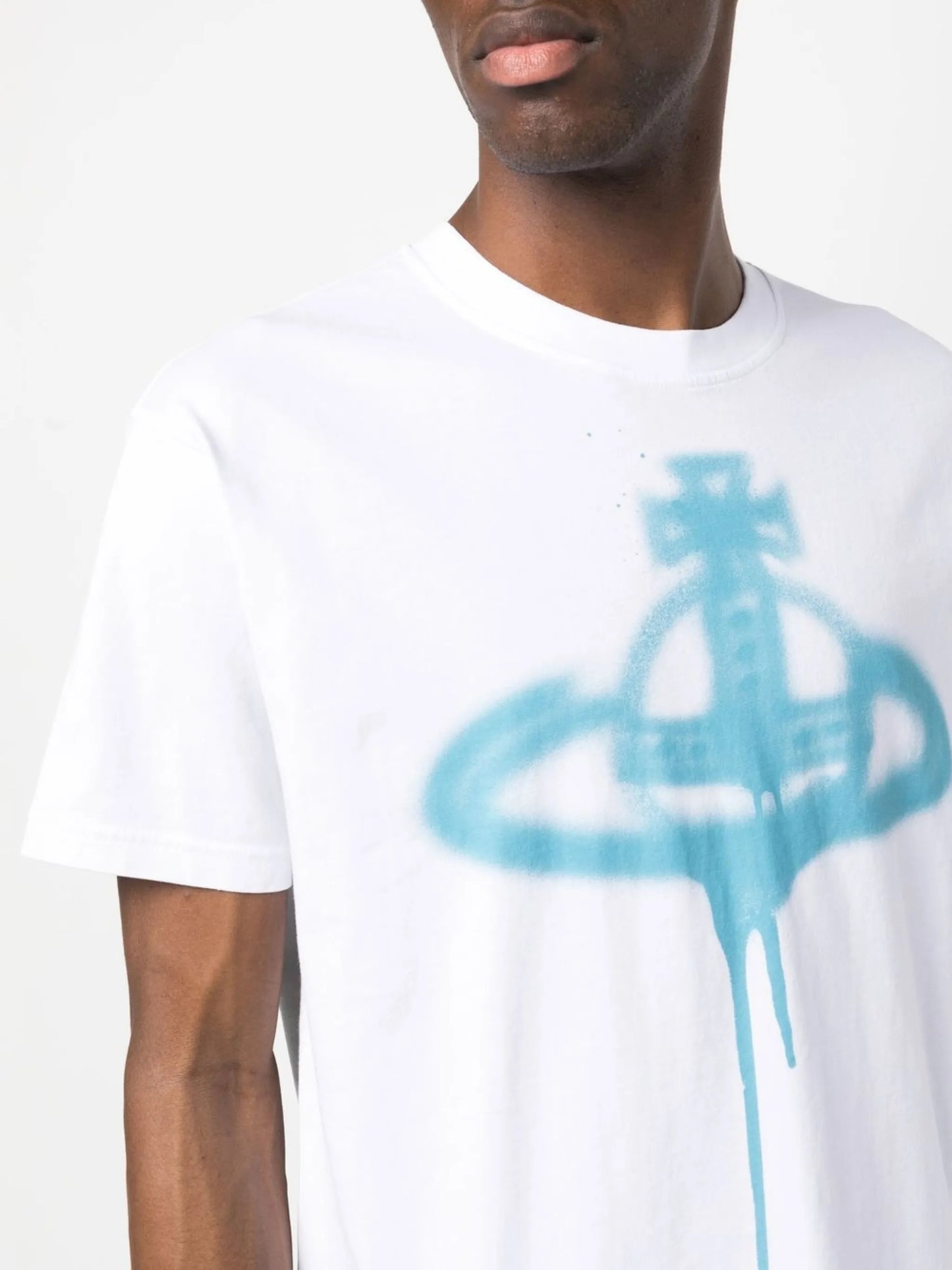 Orb spray-print T-shirt