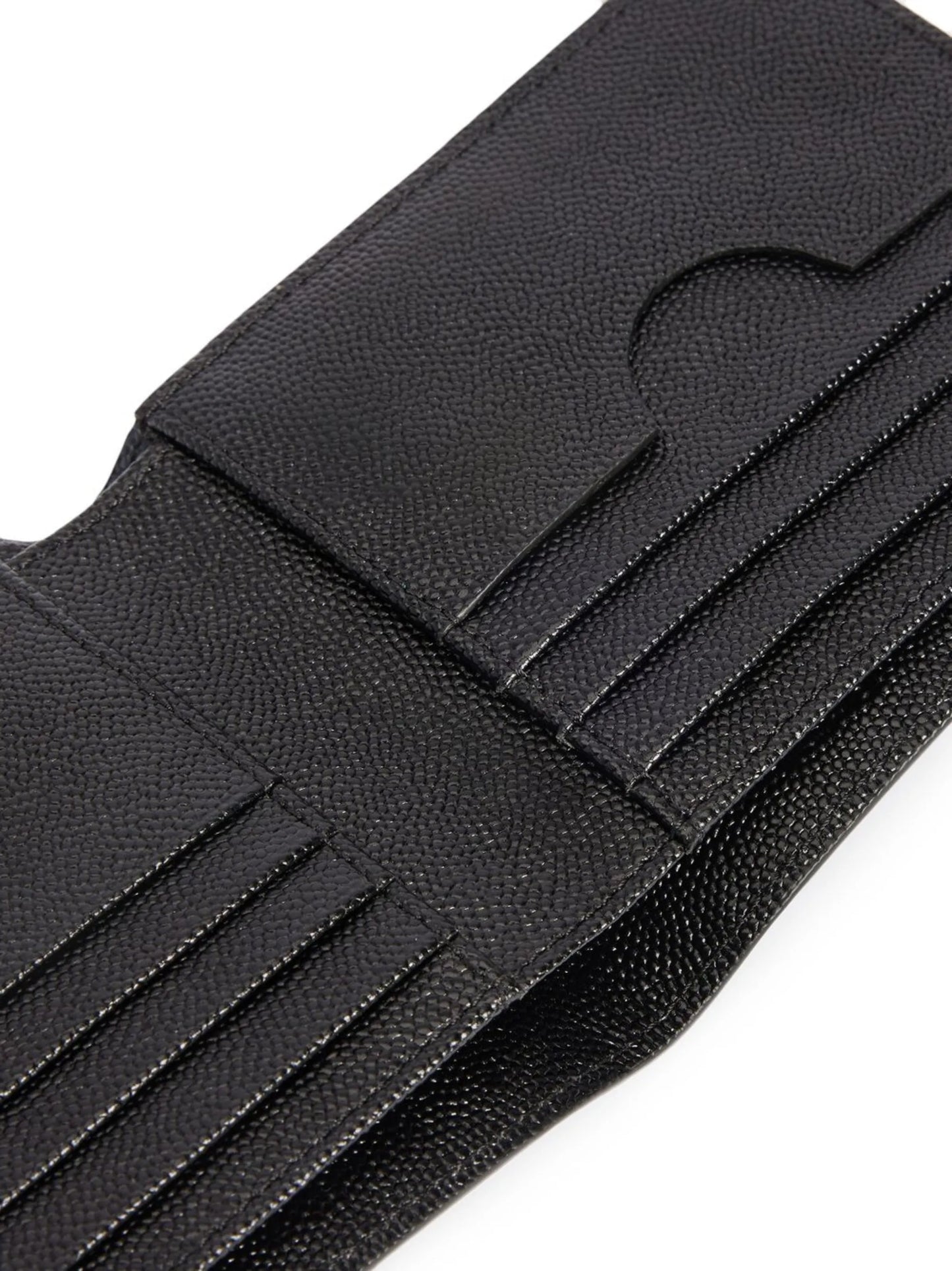 bi-fold logo-plaque wallet