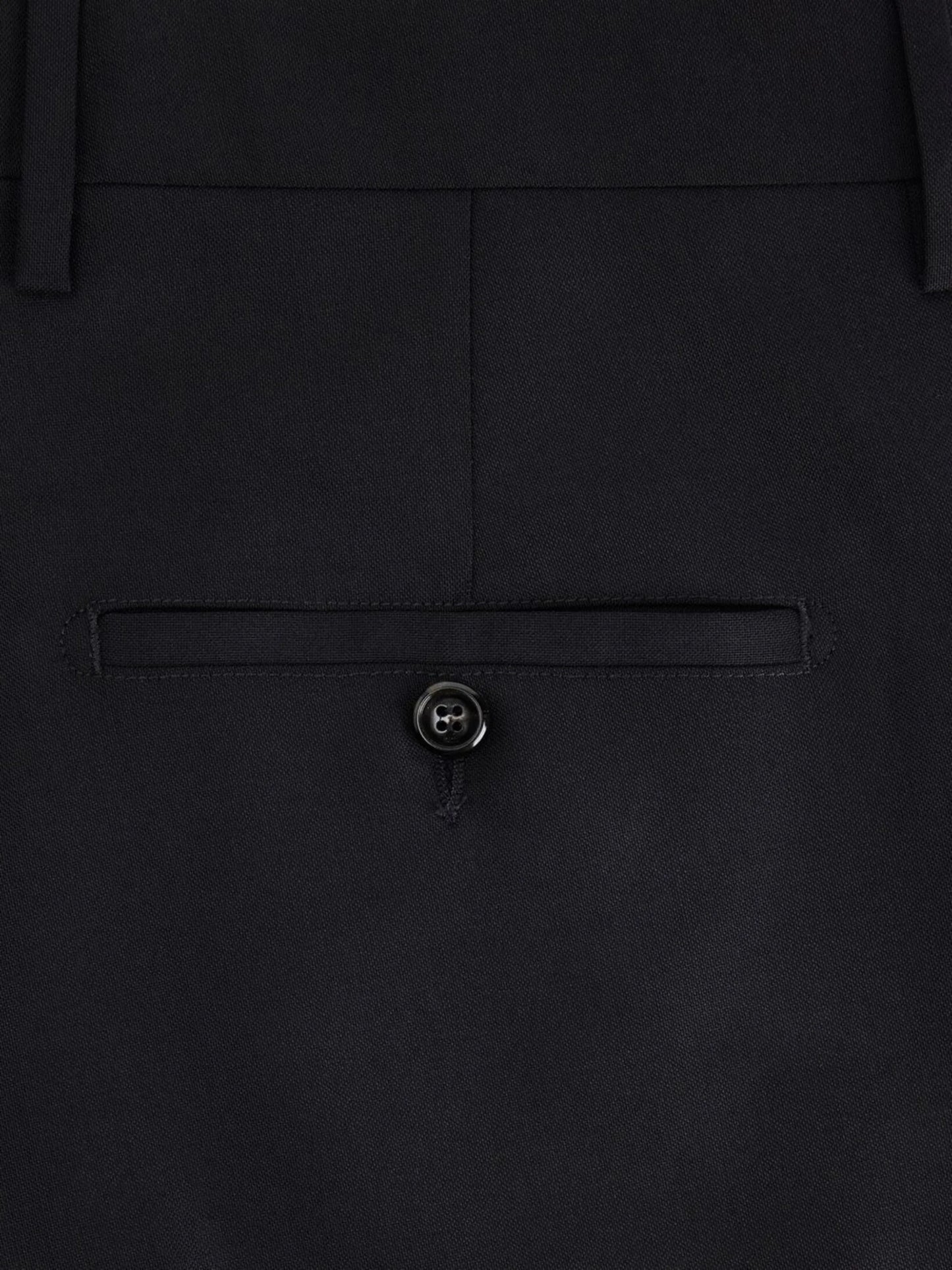pressed crease tailored trousers