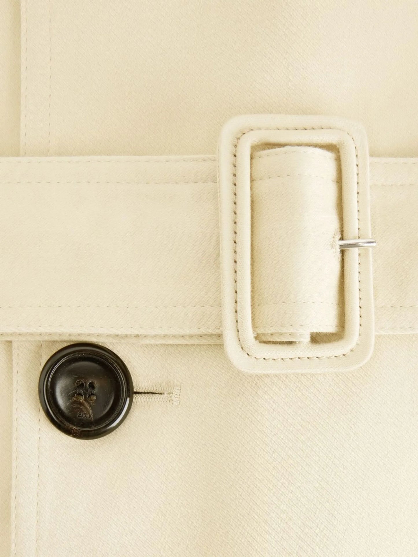 belted double-breasted trench coat