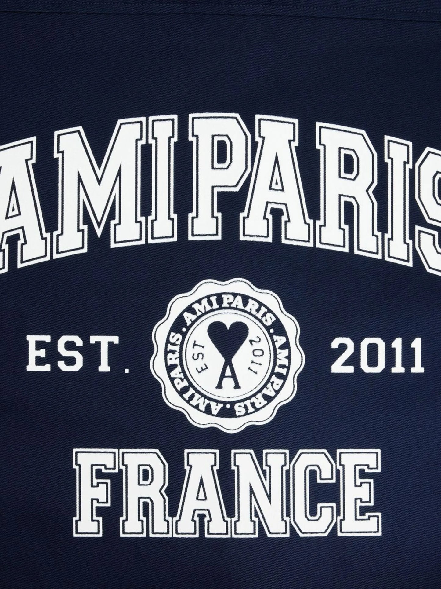 logo-print button-front shirt