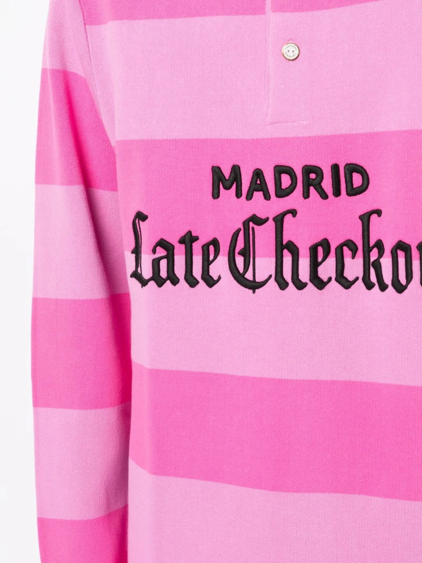 logo-patch polo shirt