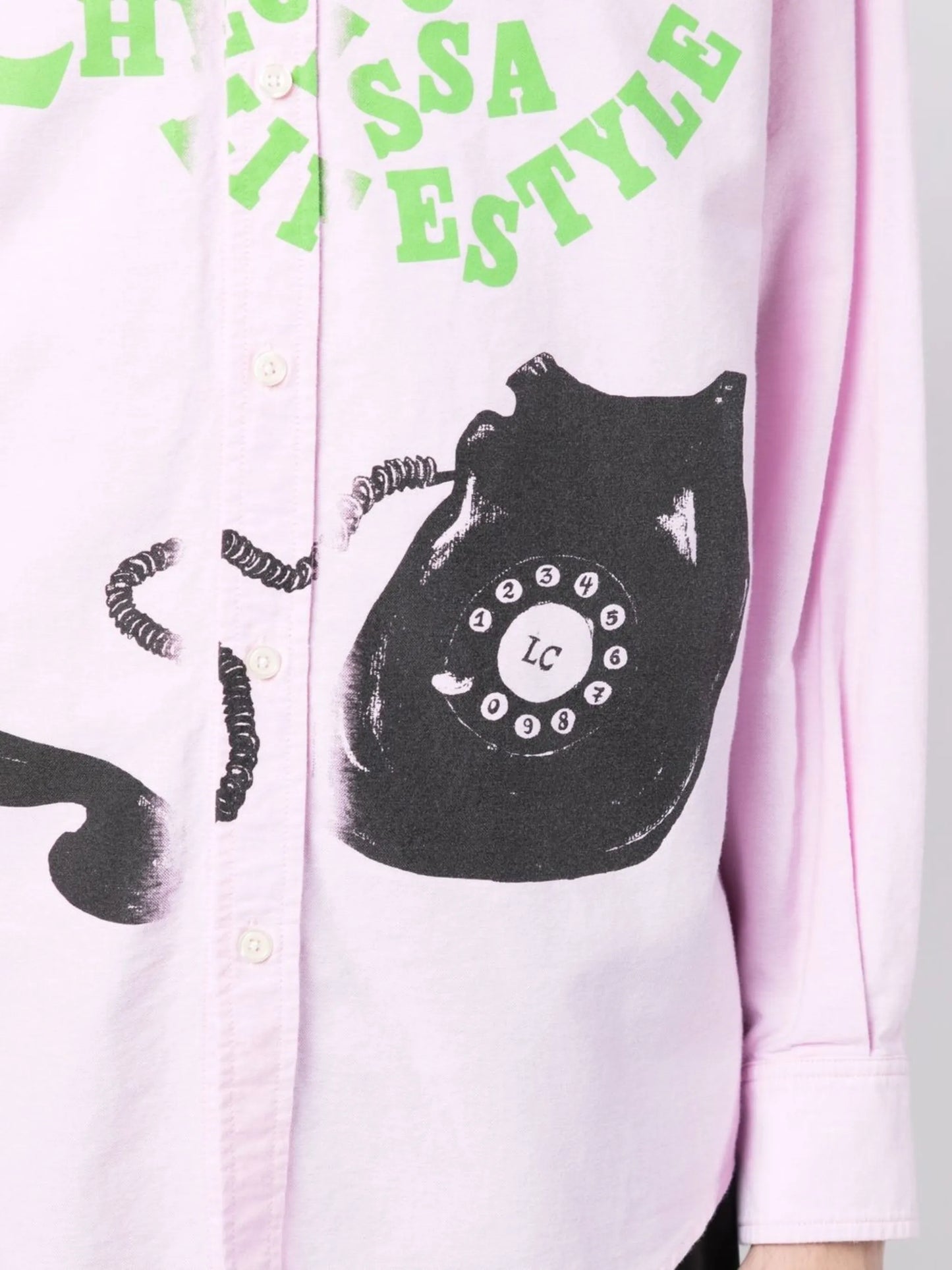 logo-embroidered long-sleeve shirt