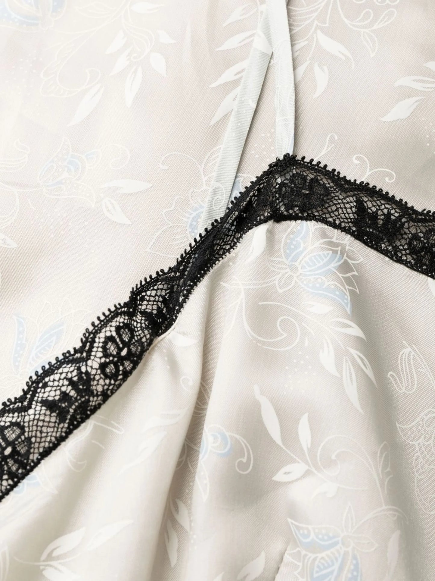 lace-trim maxi dress