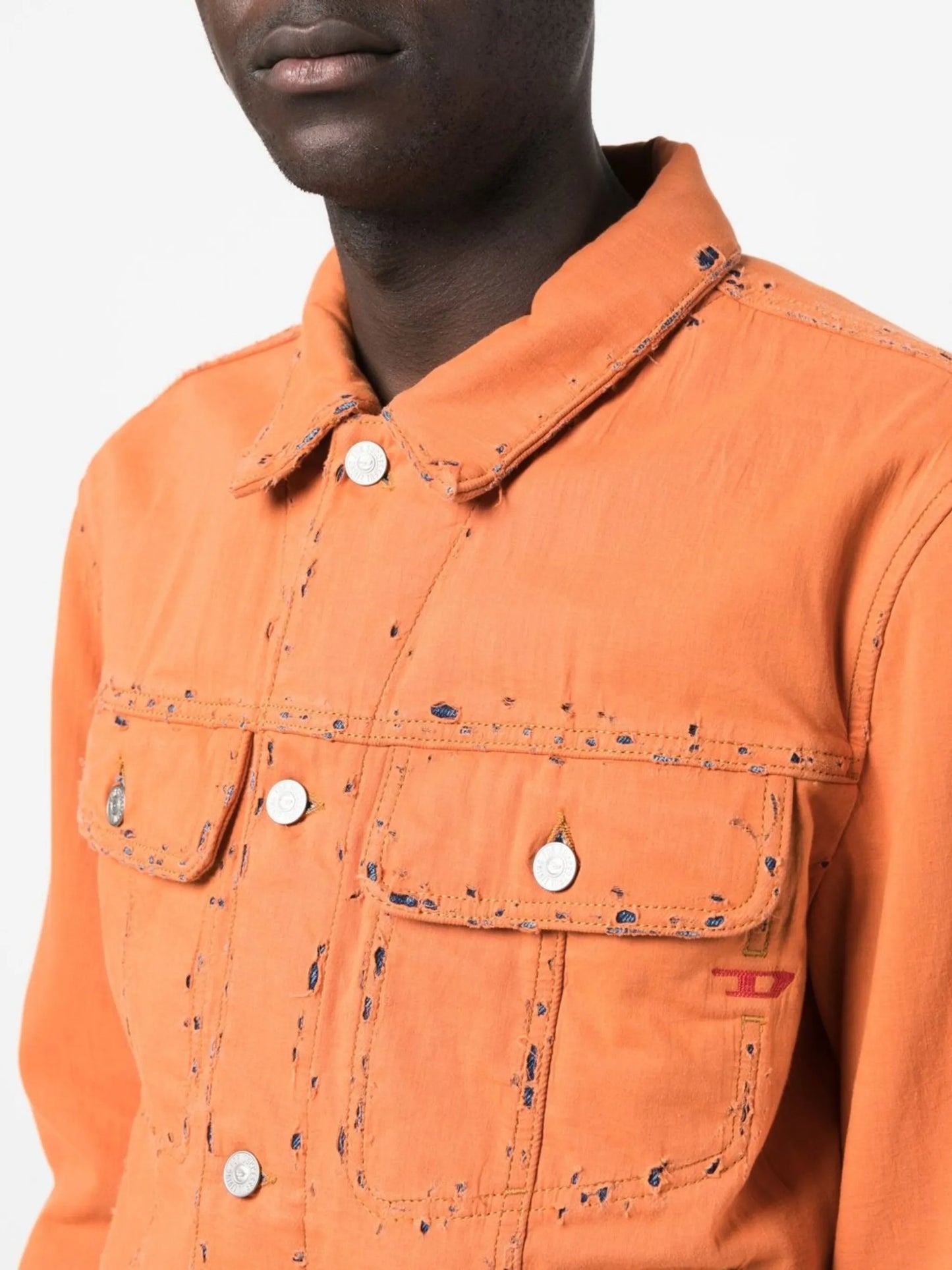 distressed denim jacket