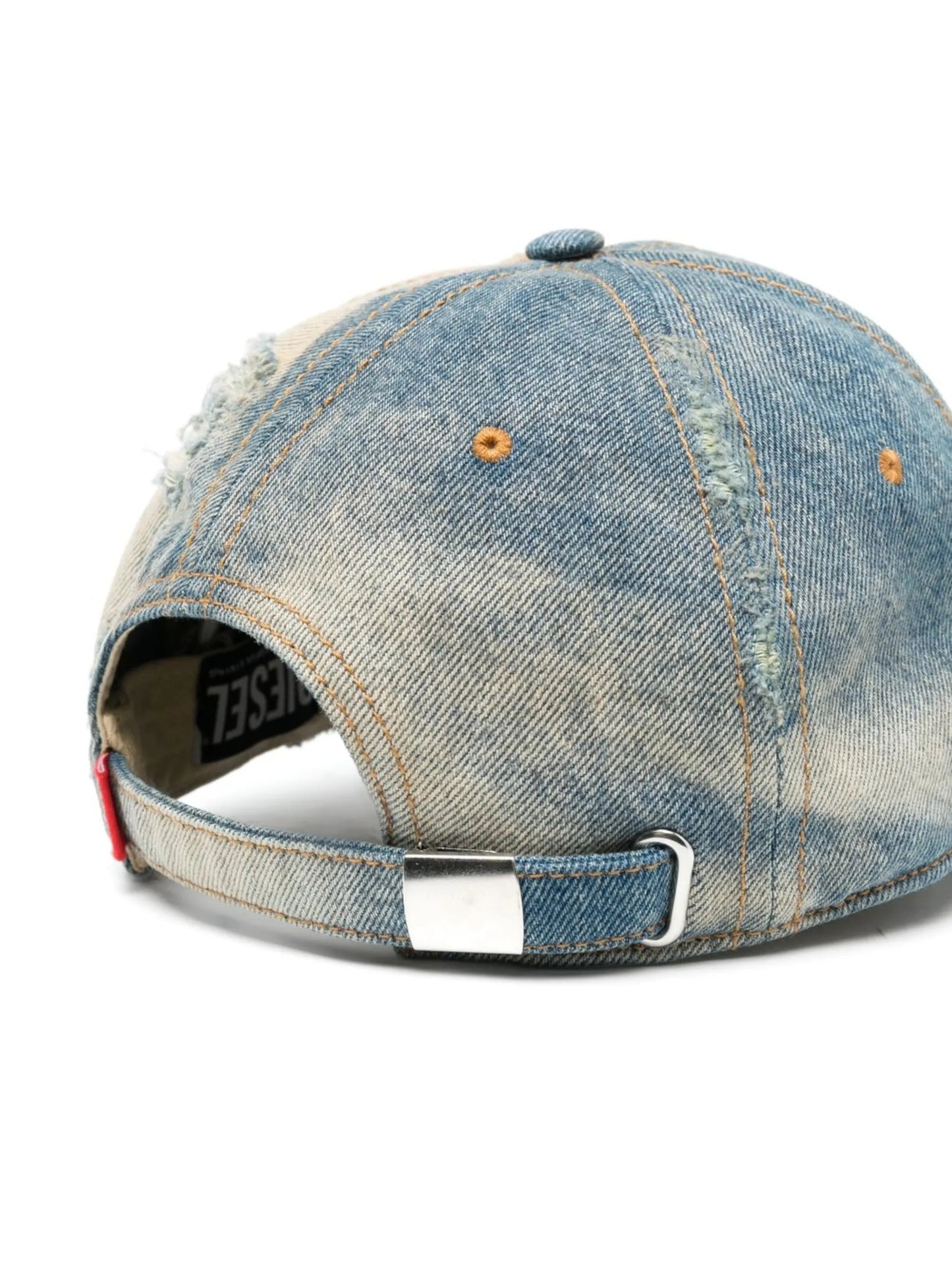 C-Yasu distressed-finish denim cap