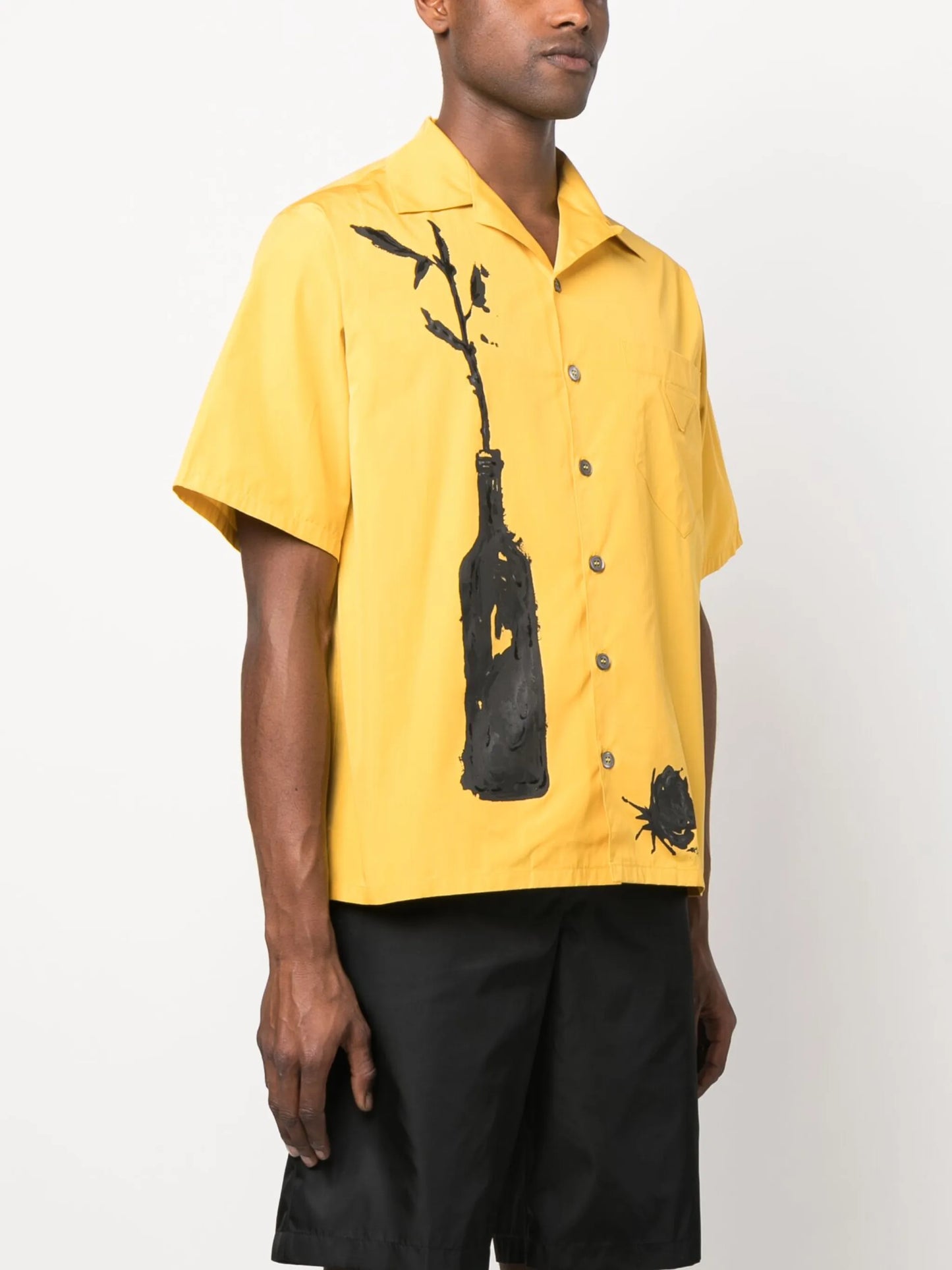 graphic-print short-sleeve shirt