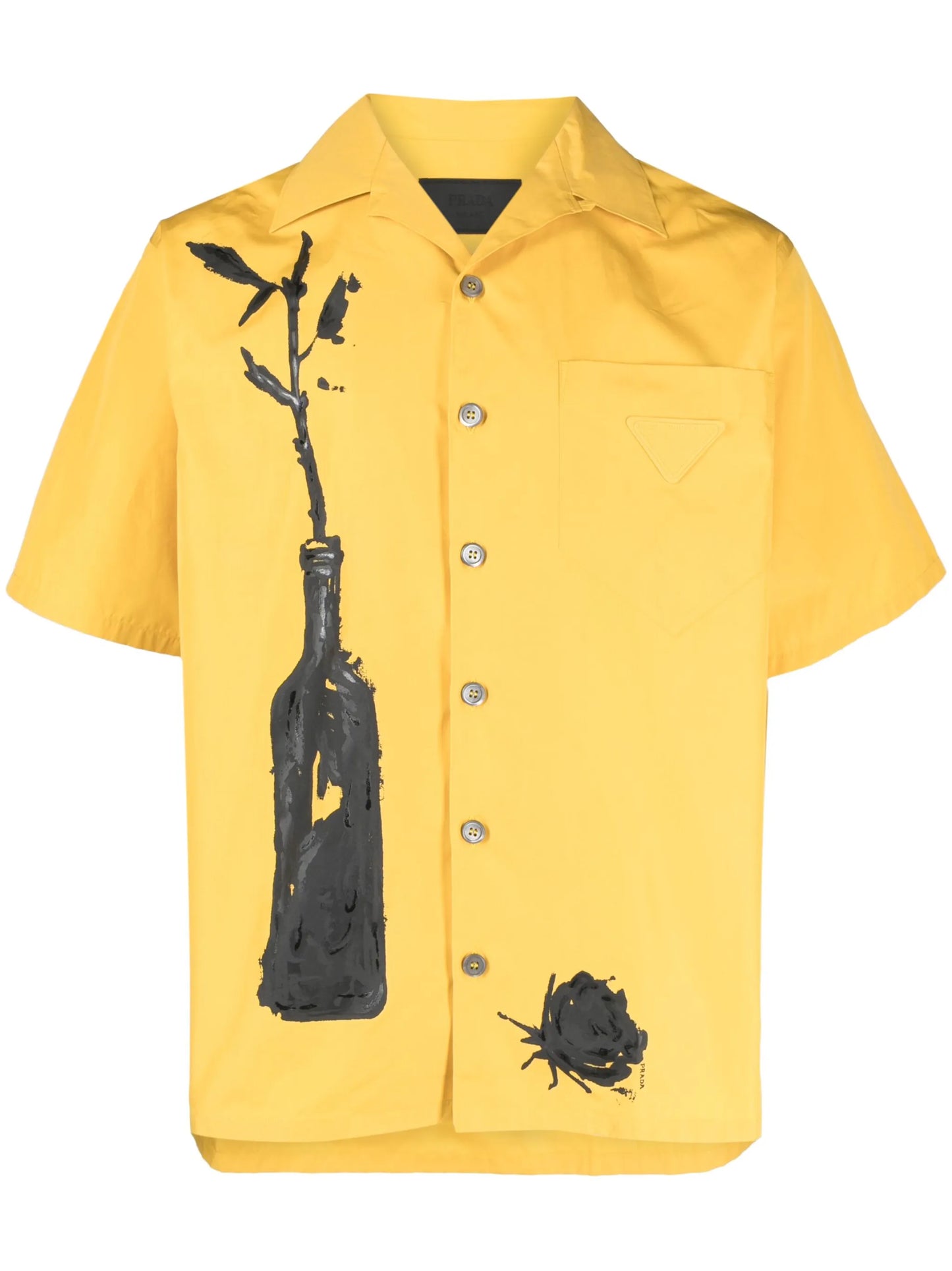 graphic-print short-sleeve shirt