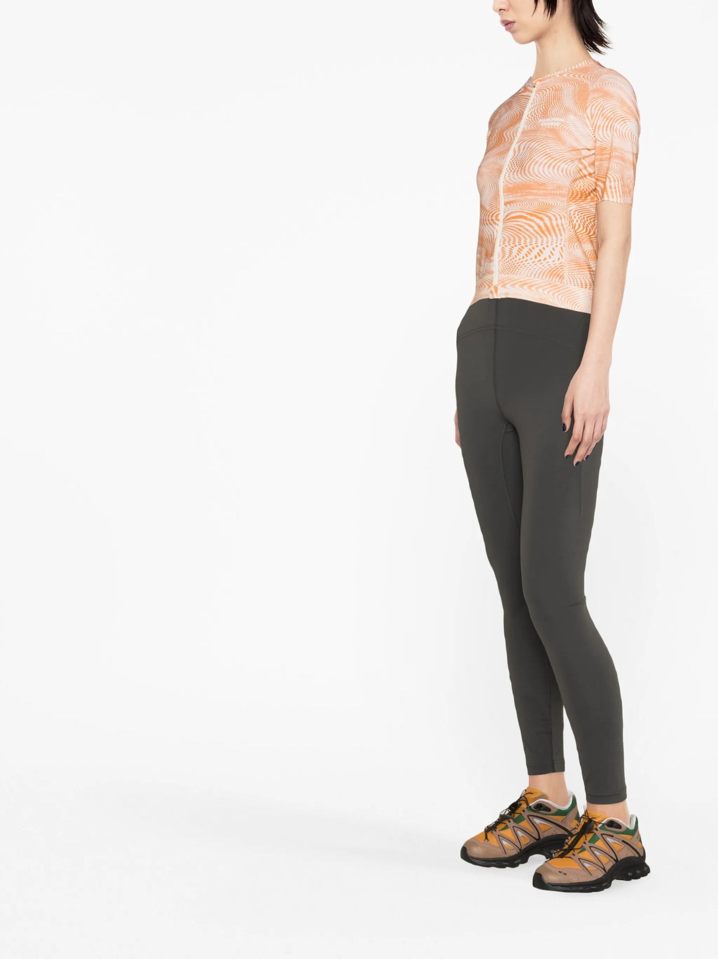 wave zip-up performance top