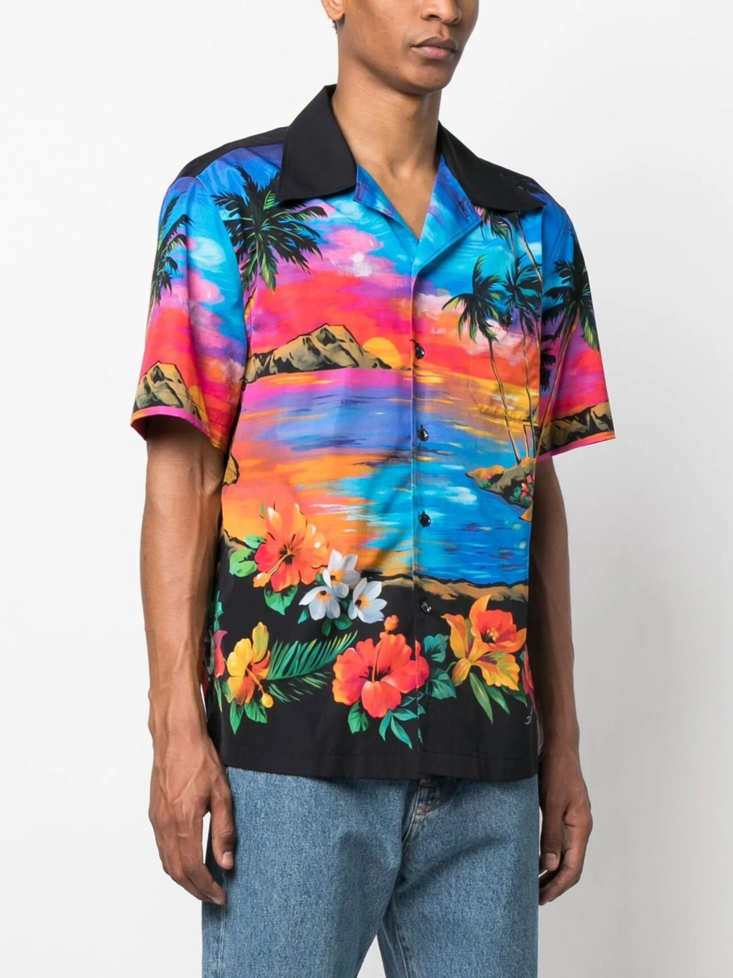 all-over graphic-print shirt