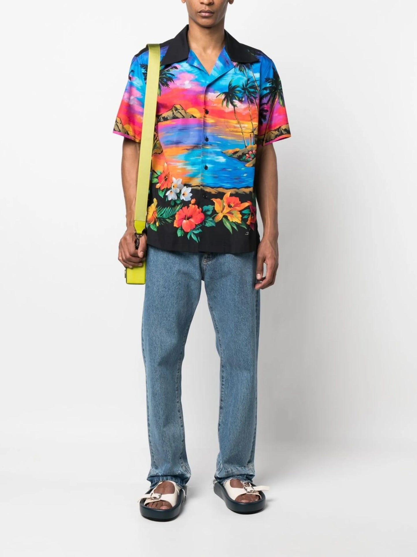 all-over graphic-print shirt