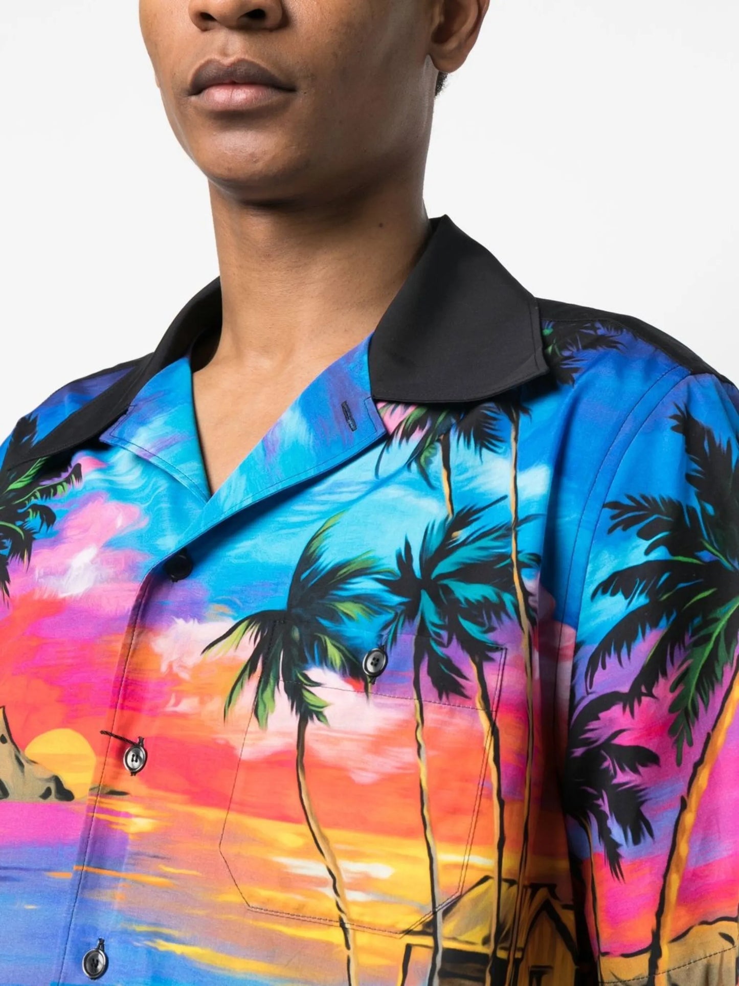 all-over graphic-print shirt