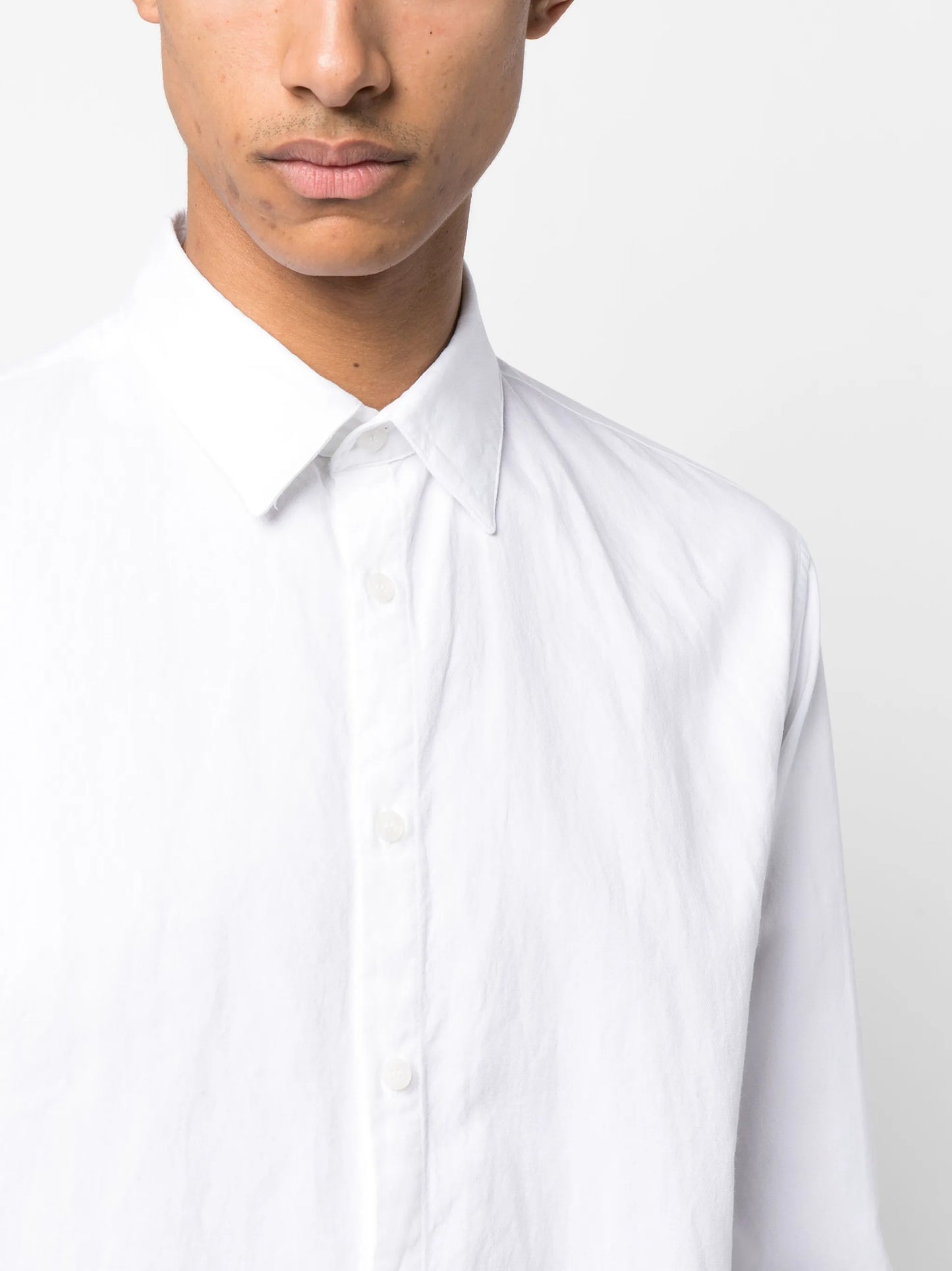 long-sleeve cotton shirt
