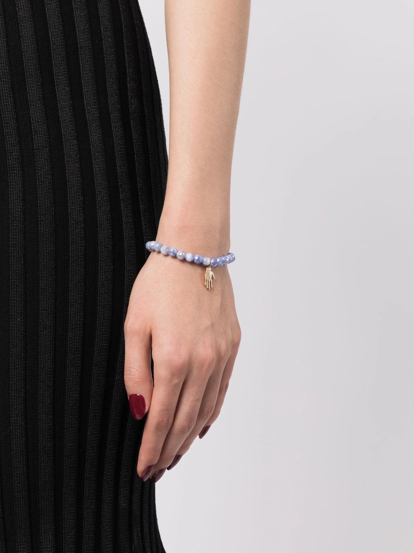 14kt yellow gold & diamond moonstone bracelet
