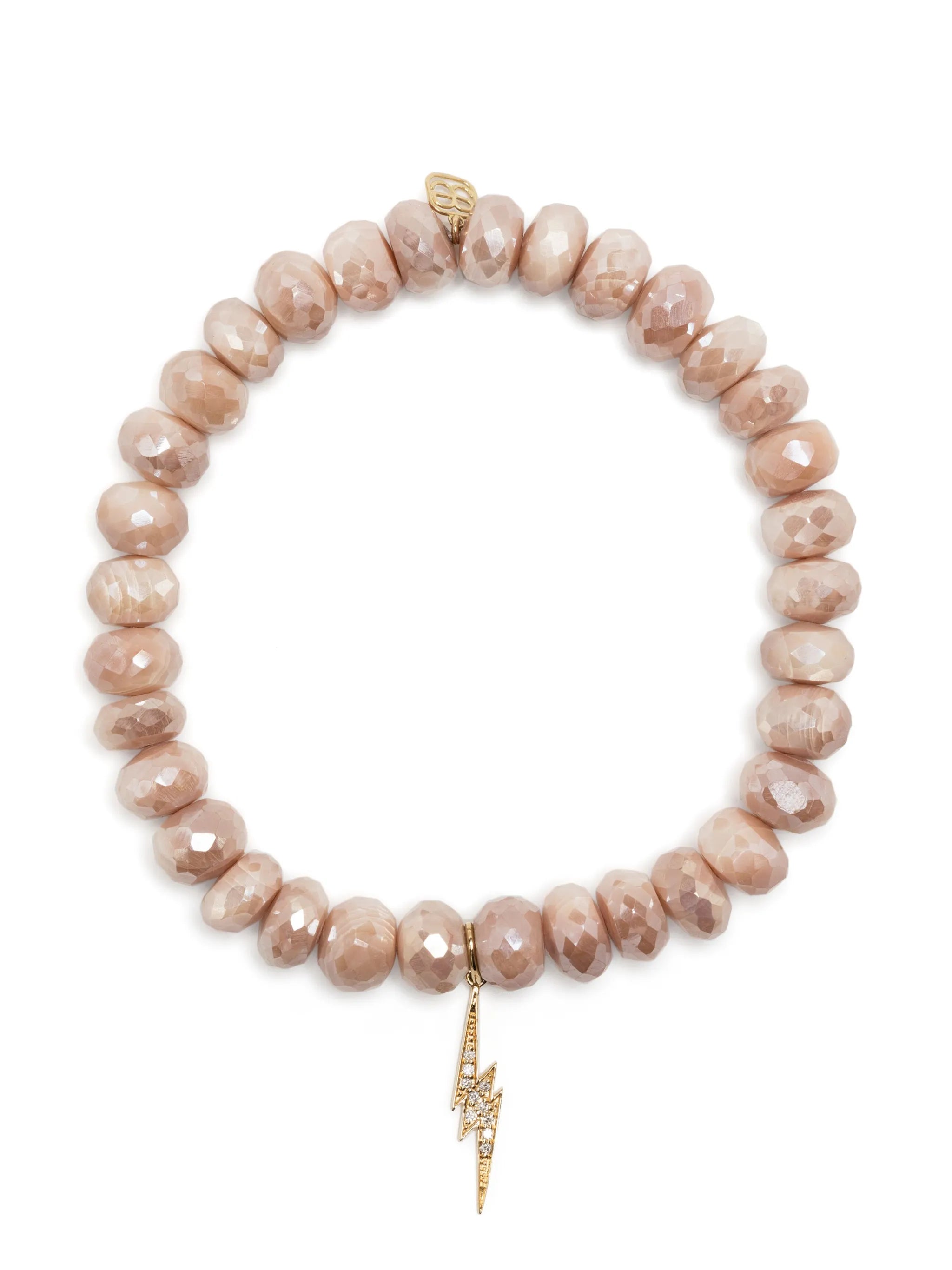 14kt yellow gold Lightning Bolt charm bracelet