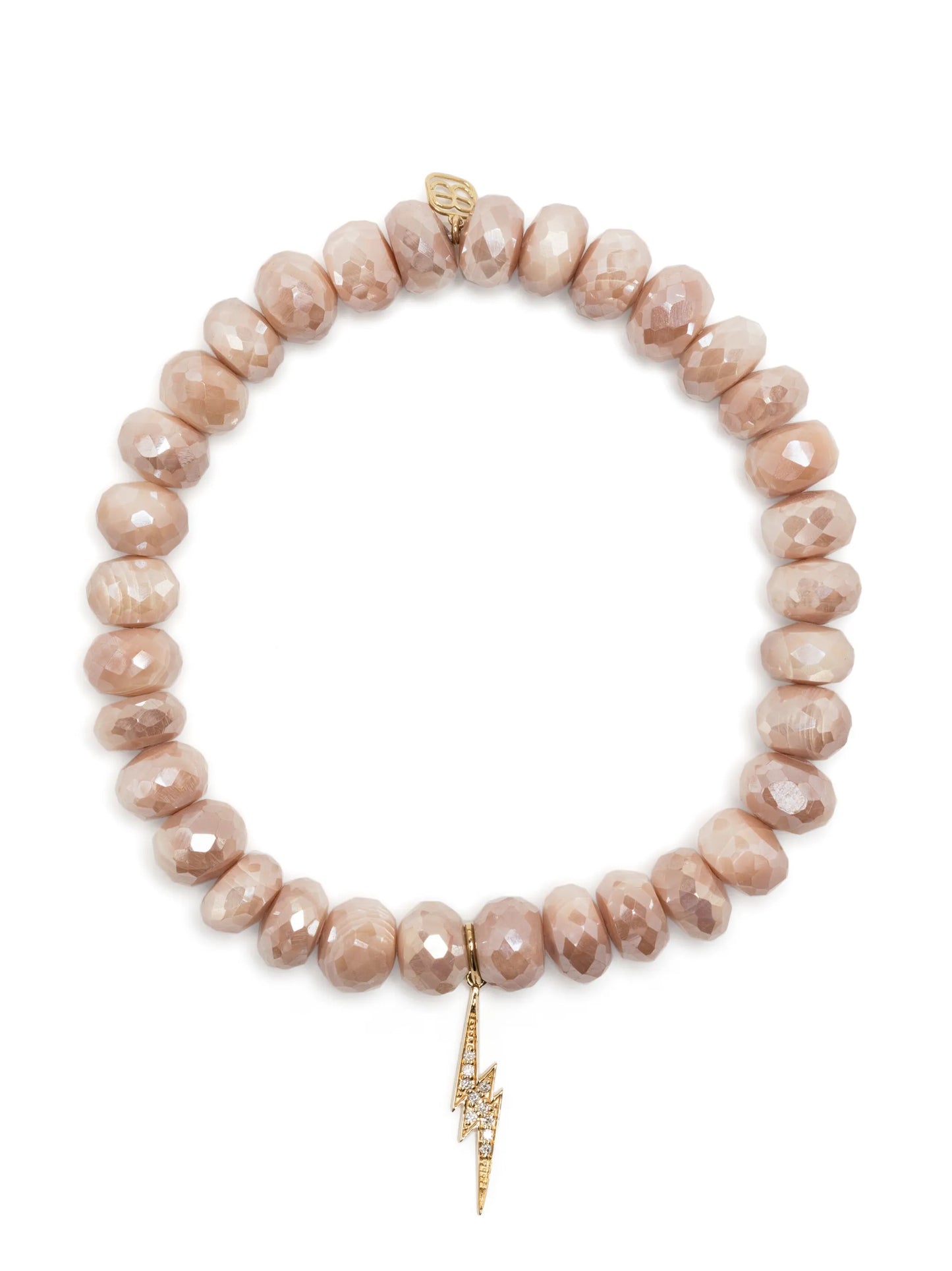14kt yellow gold Lightning Bolt charm bracelet