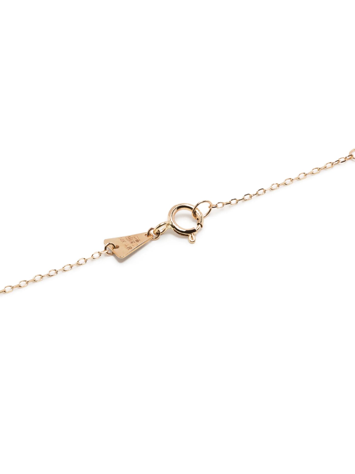 14kt yellow gold Make Your Move Spade diamond necklace