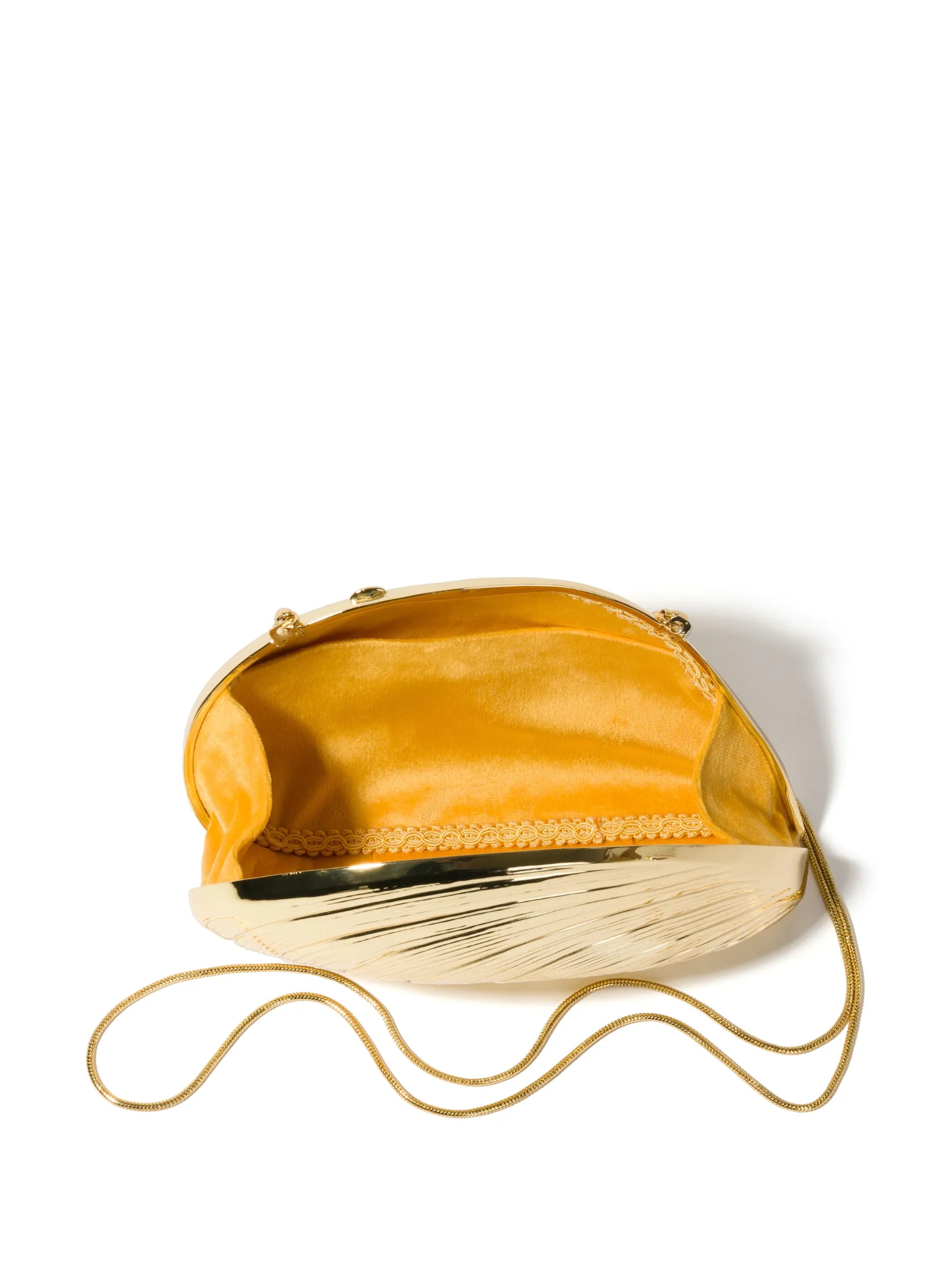 Bridget shell-shapped clutch
