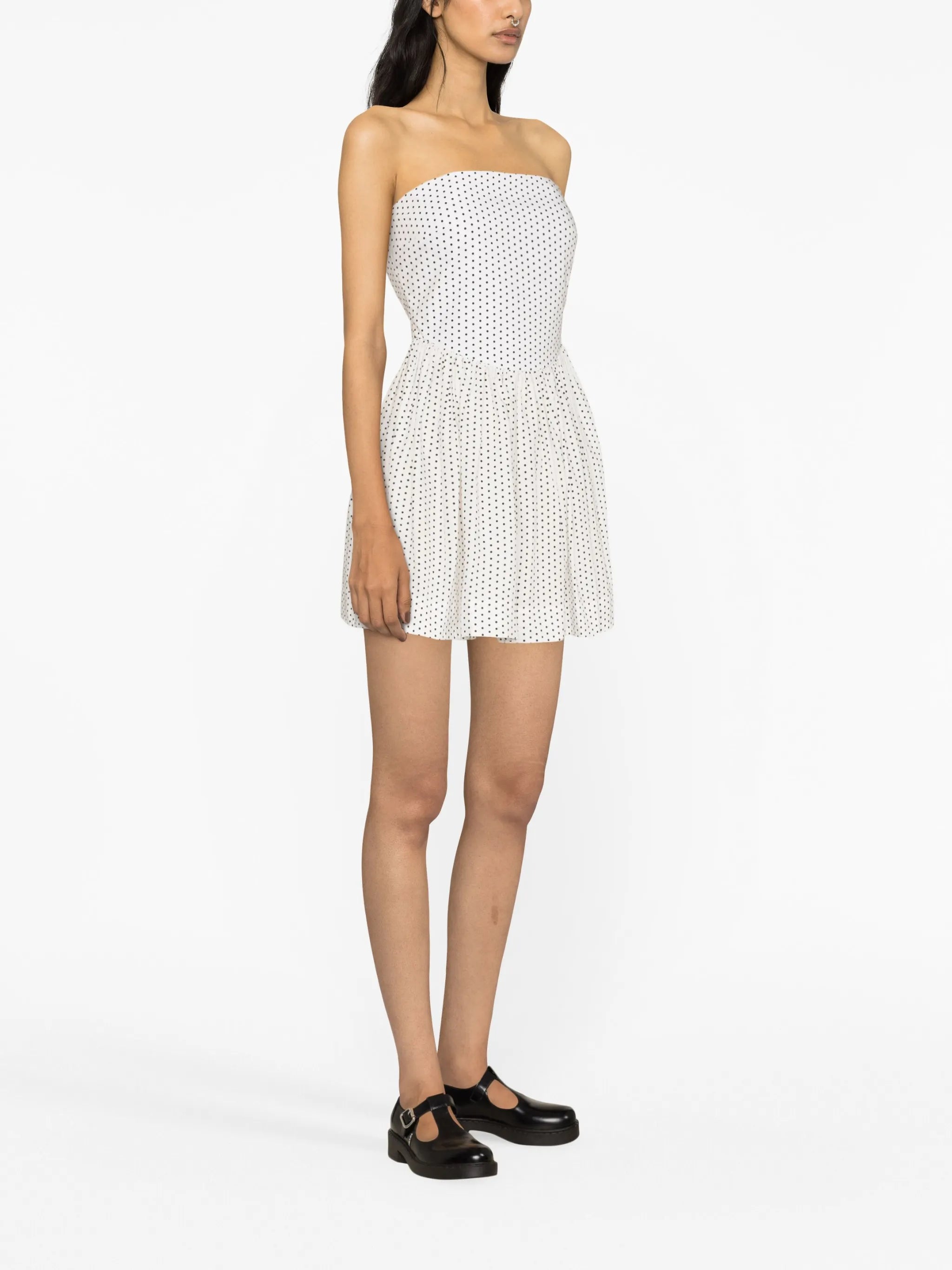Hannah polka dot-print minidress