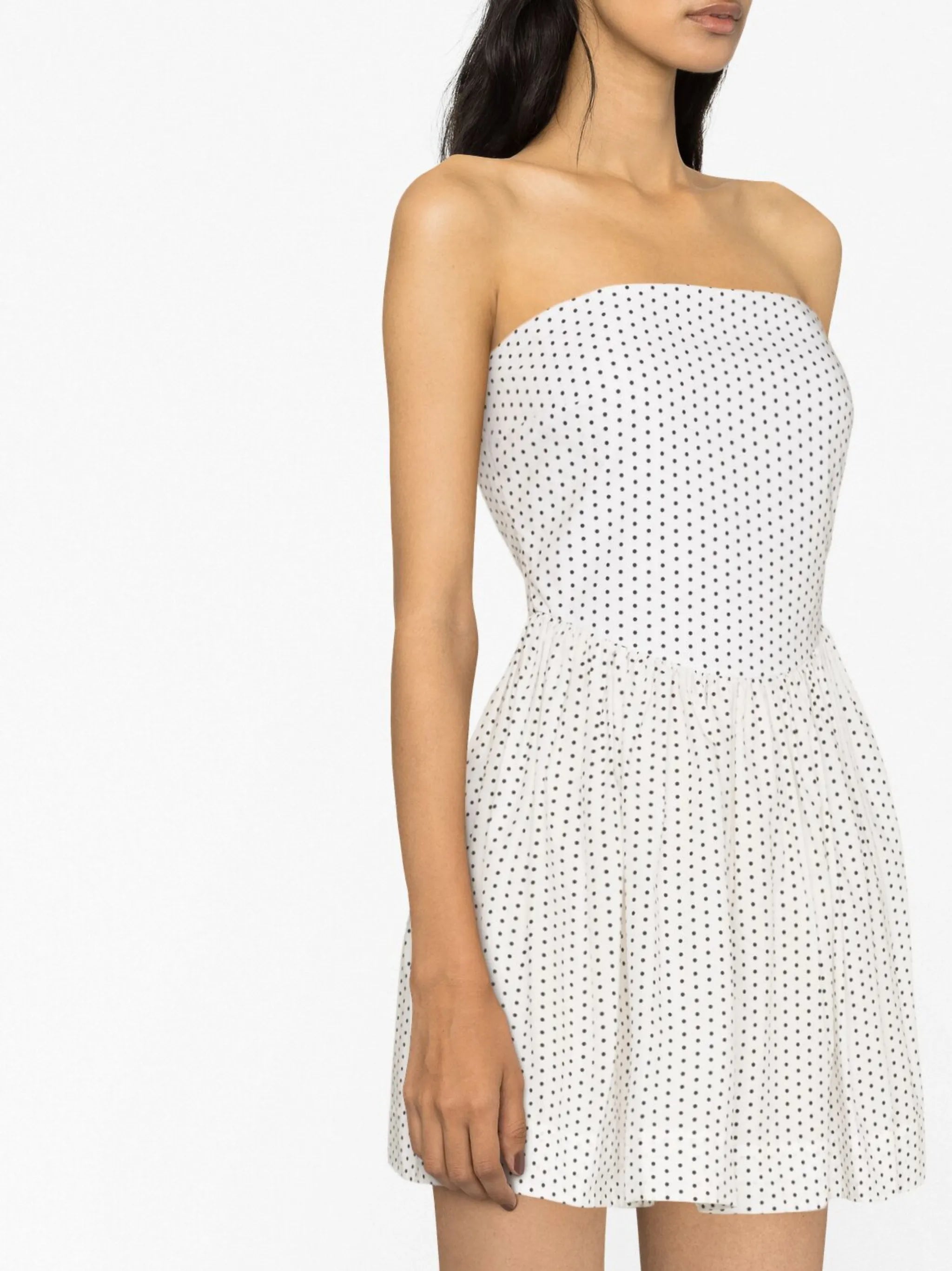 Hannah polka dot-print minidress