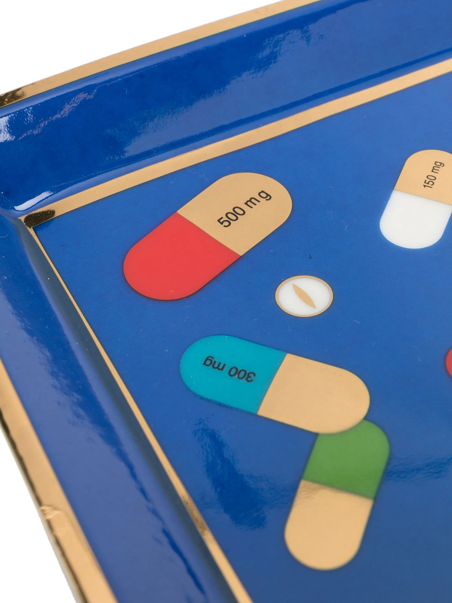 pill-motif porcelain tray