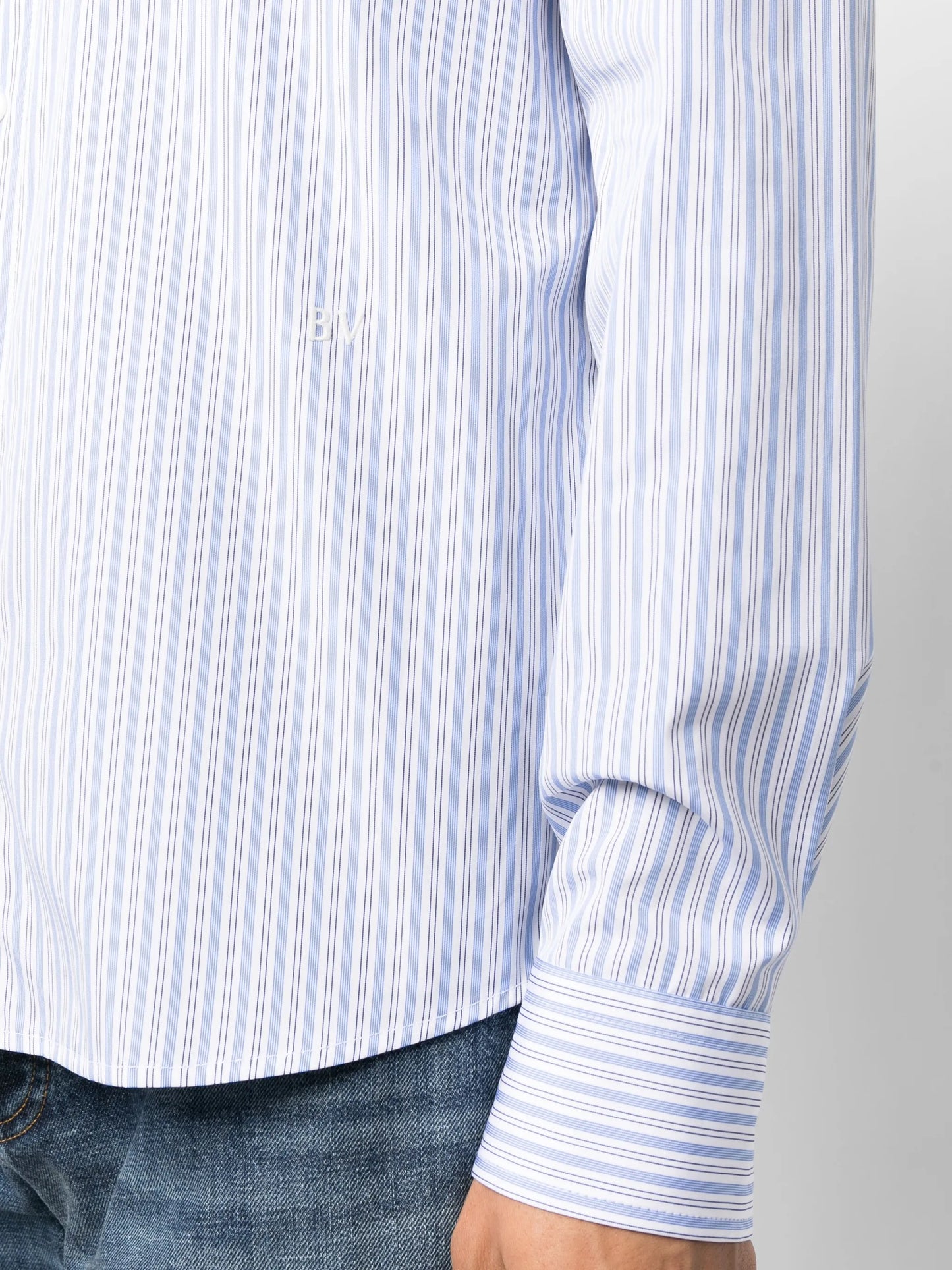 striped long-sleeve shirt