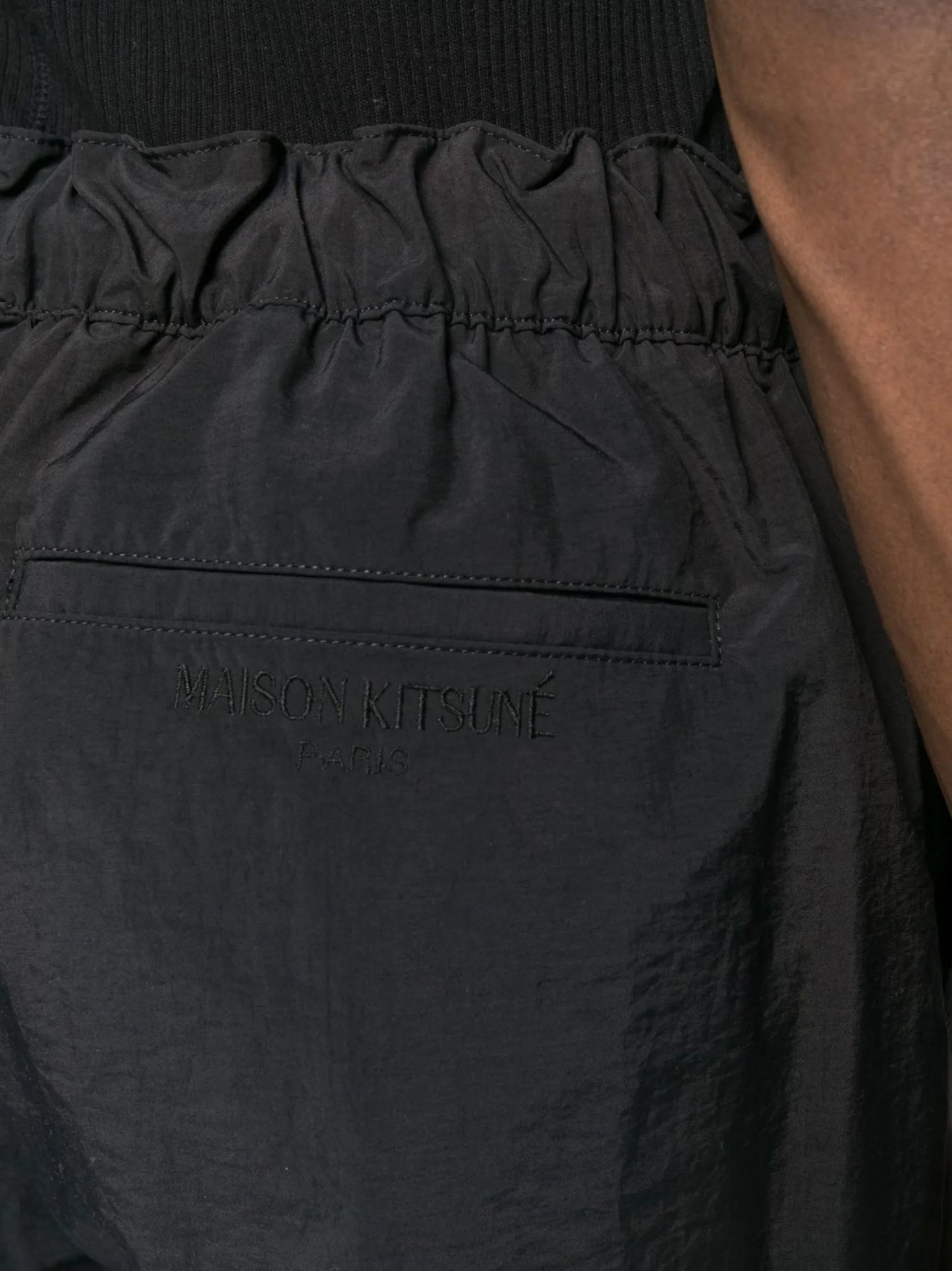 straight-leg cotton trousers
