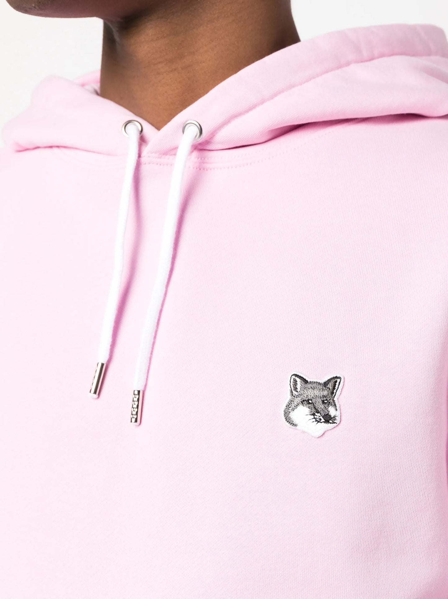 embroidered-logo cotton hoodie