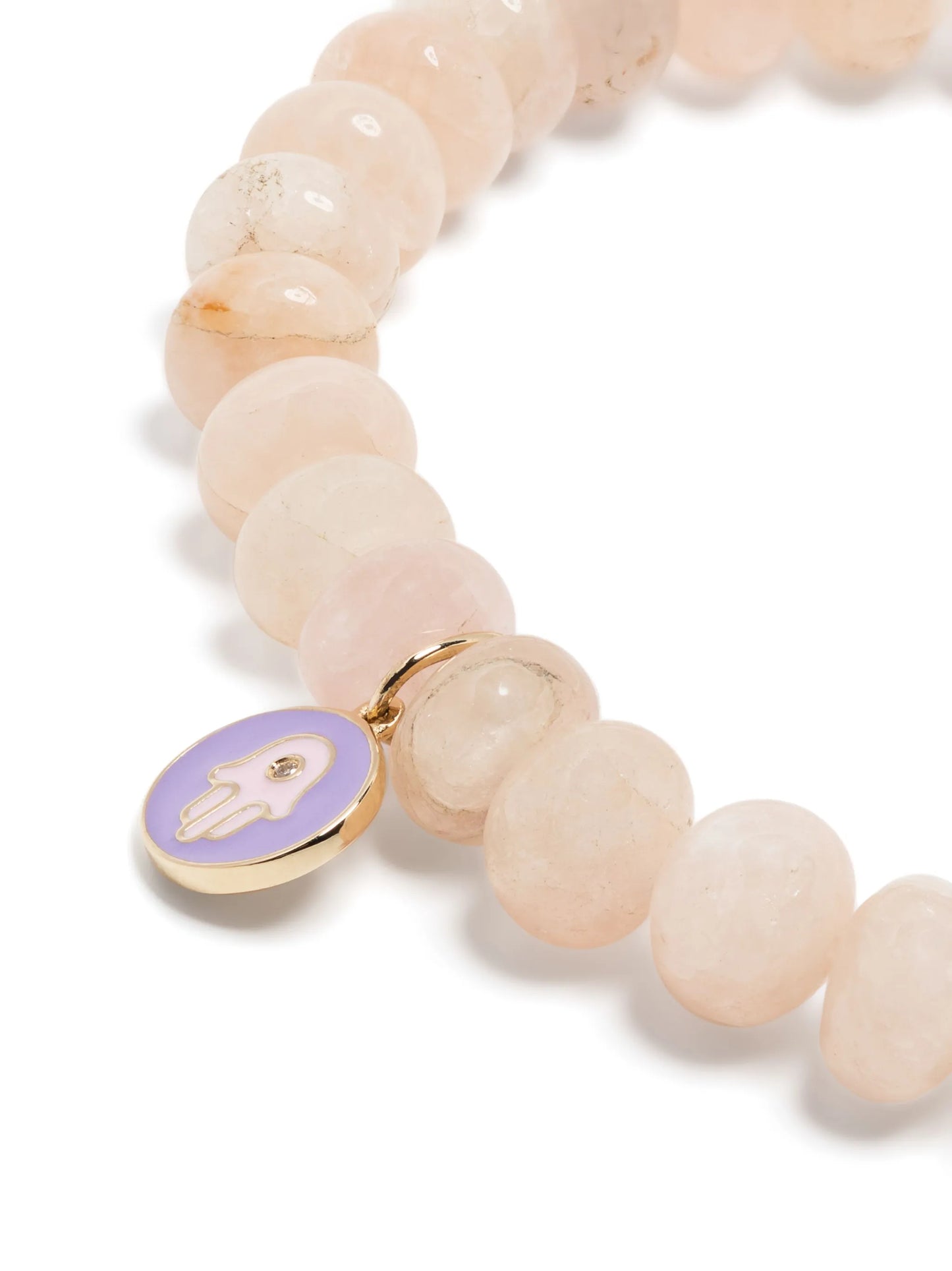 14kt yellow gold and diamond morganite bracelet