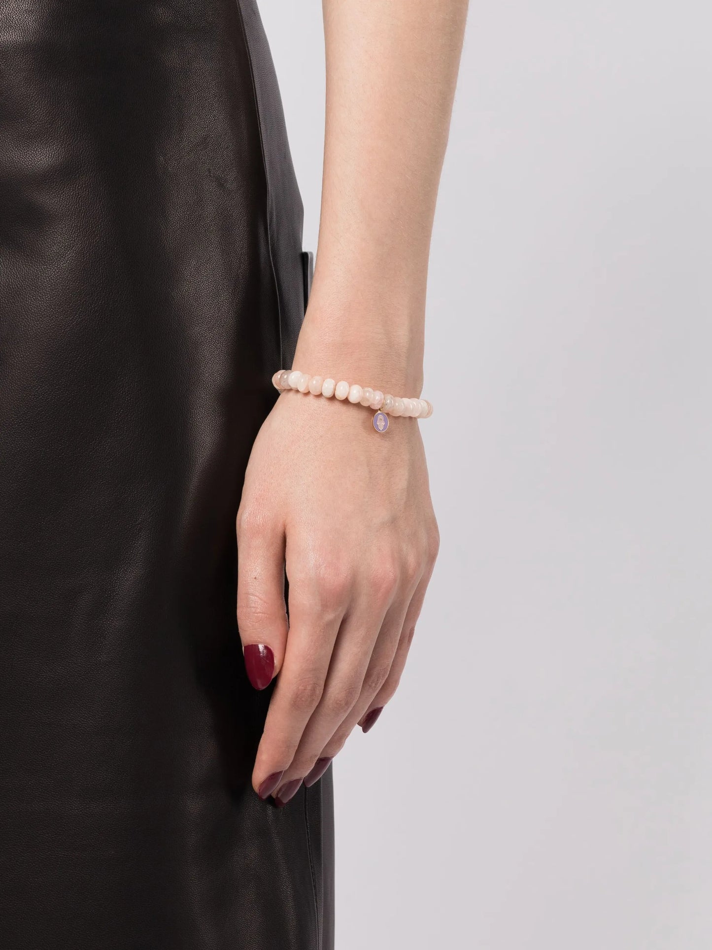14kt yellow gold and diamond morganite bracelet