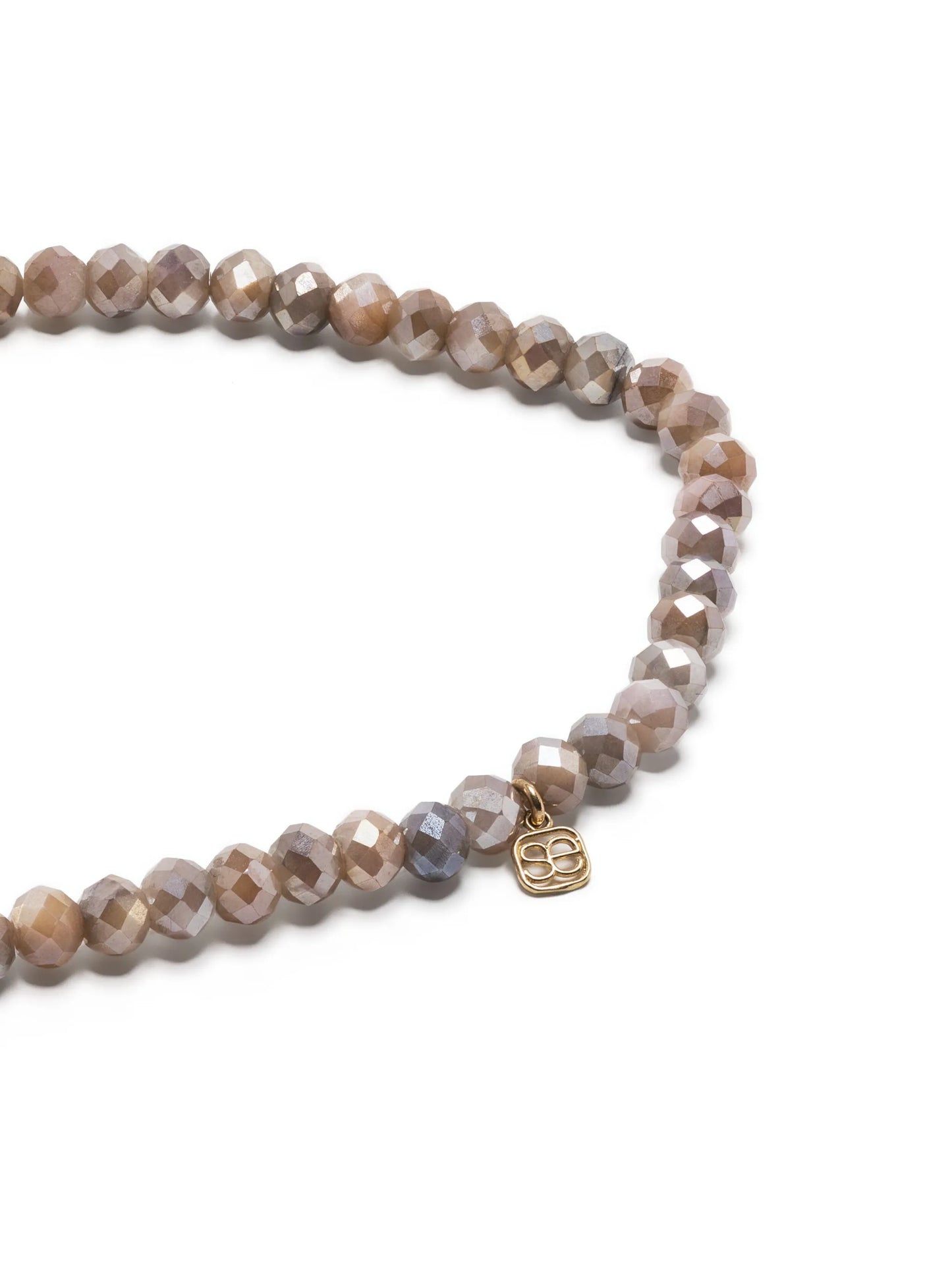 14kt yellow gold Marquise Eye diamond and labradorite charm bracelet