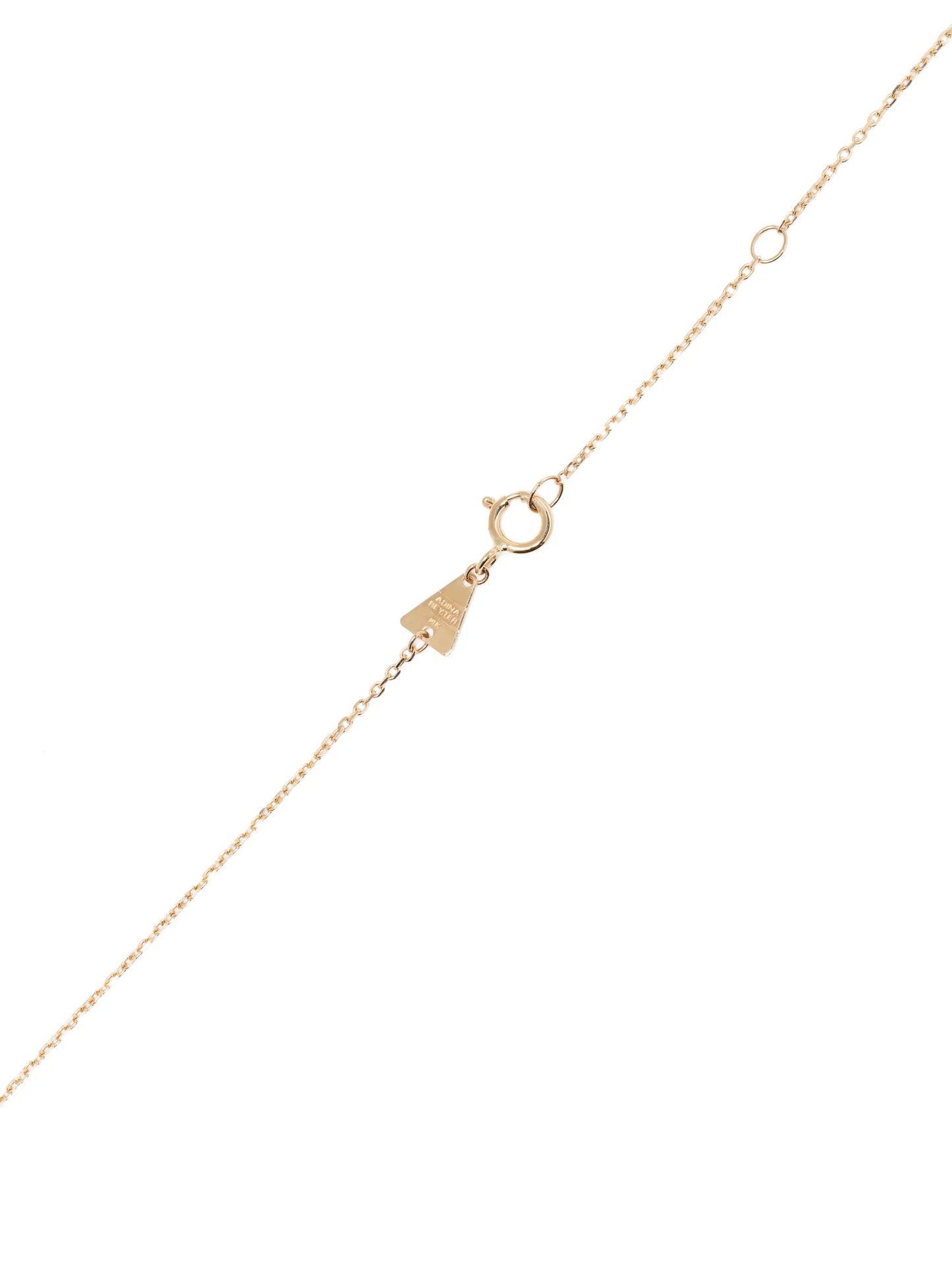 14kt yellow gold Love diamond necklace