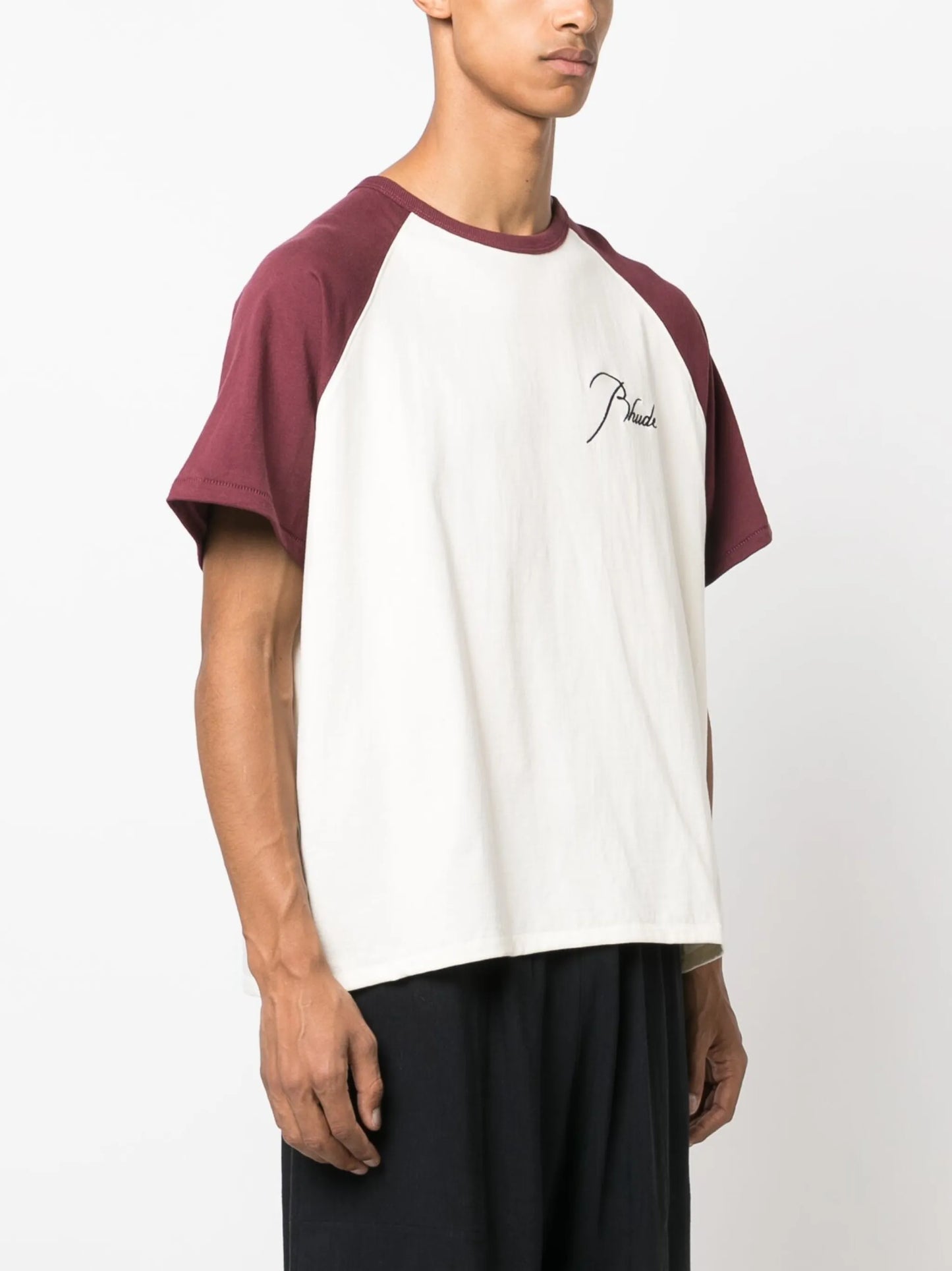 logo-print raglan T-shirt