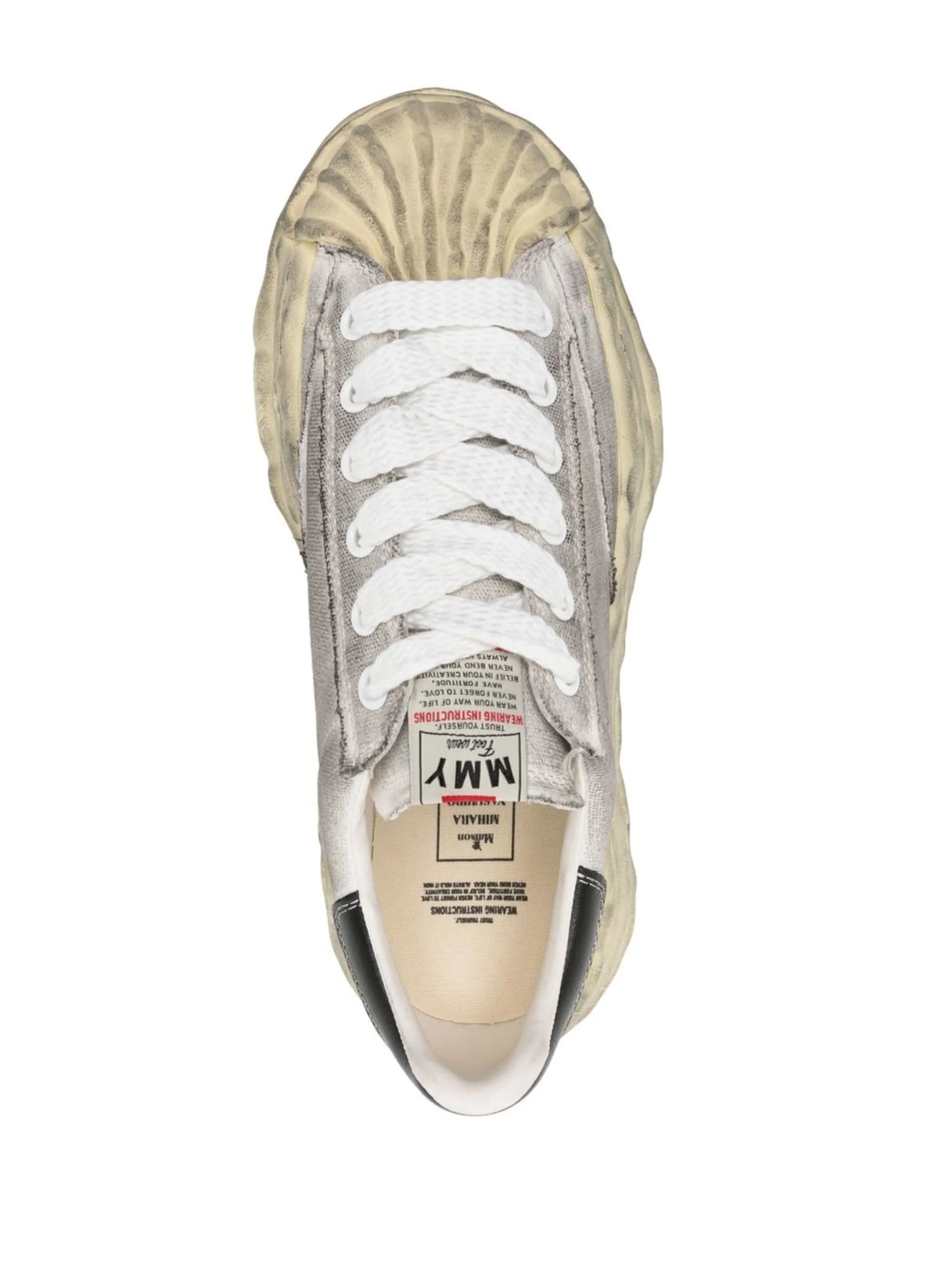 BLAKEY distressed canvas sneakers