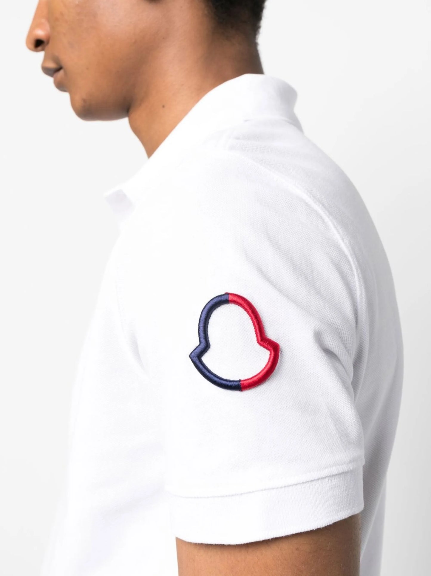 logo-patch short-sleeve polo shirt