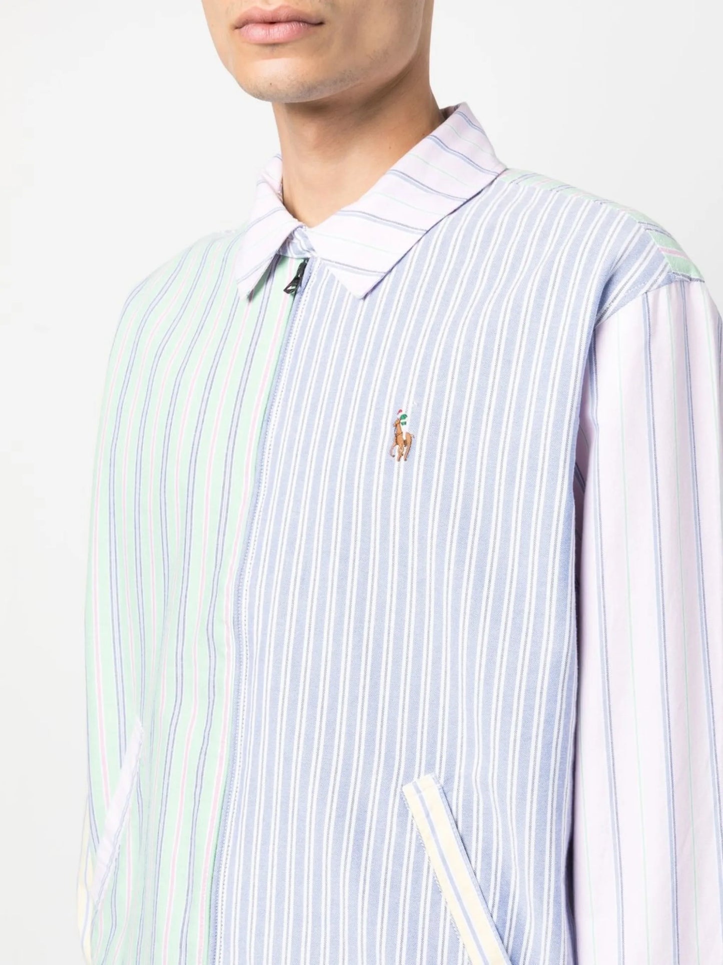 Bayport striped zip-up jacket